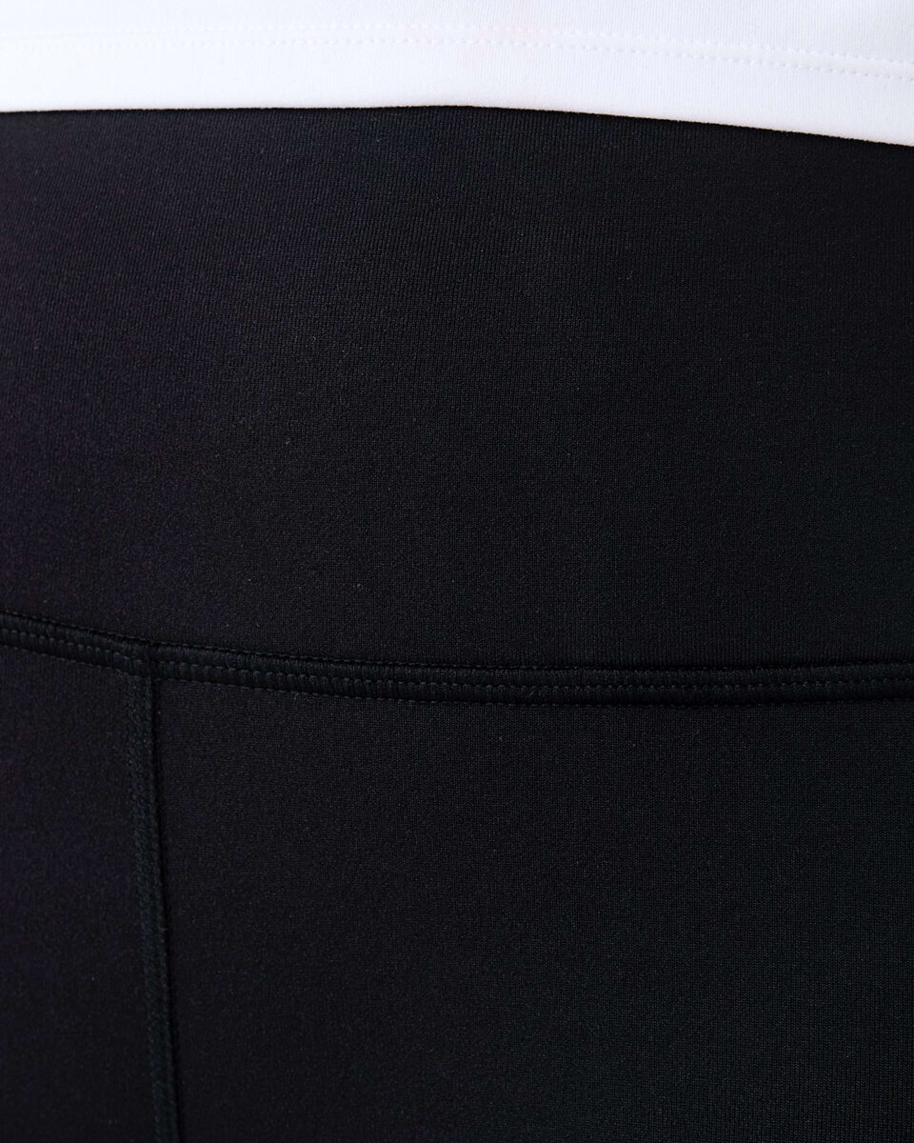 4 Active Womens Full Length Fleece Leggings BLACK, 4 of 5