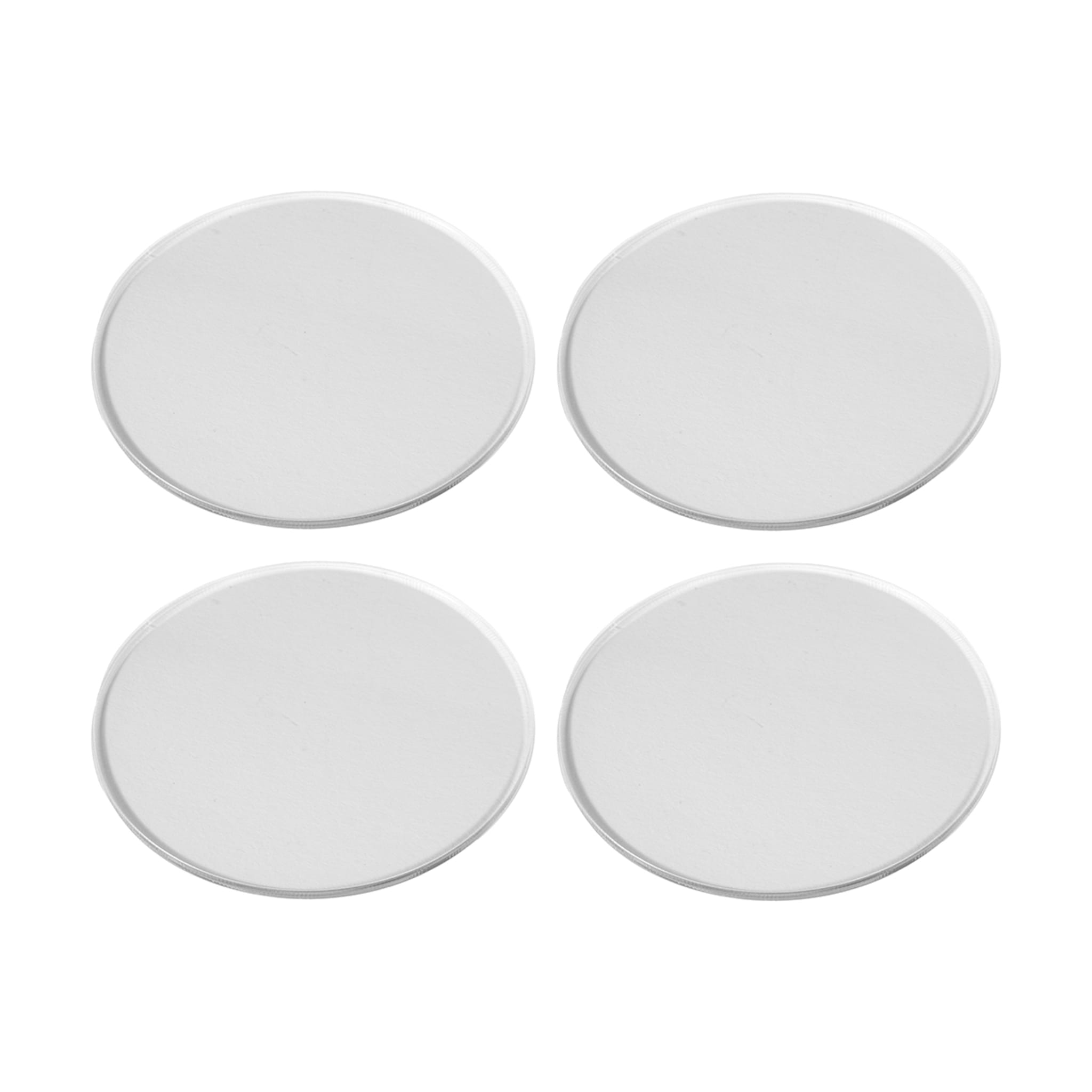 4 Pack Acrylic Rounds - Clear - Kmart