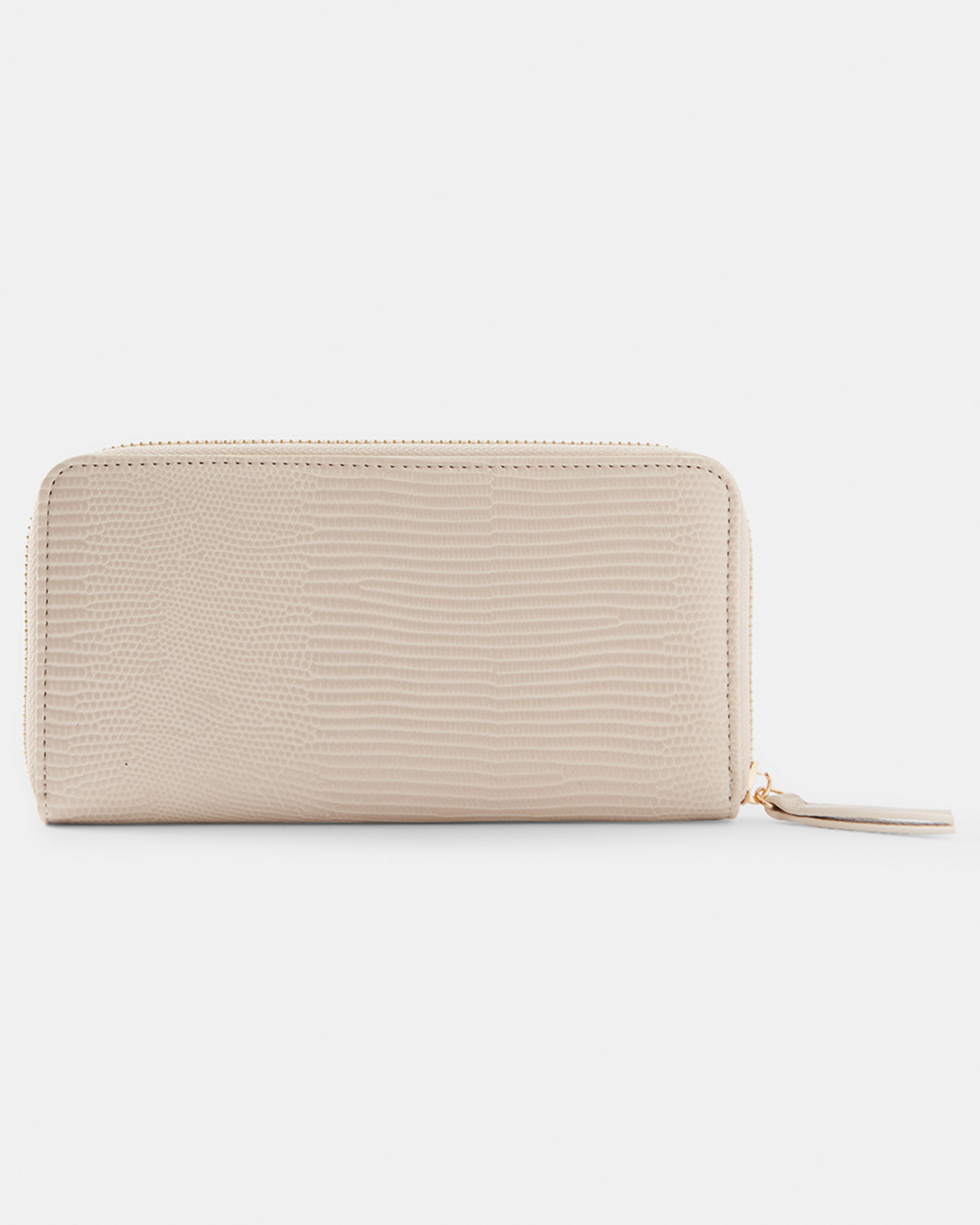 1 Large Zip Purse Beige