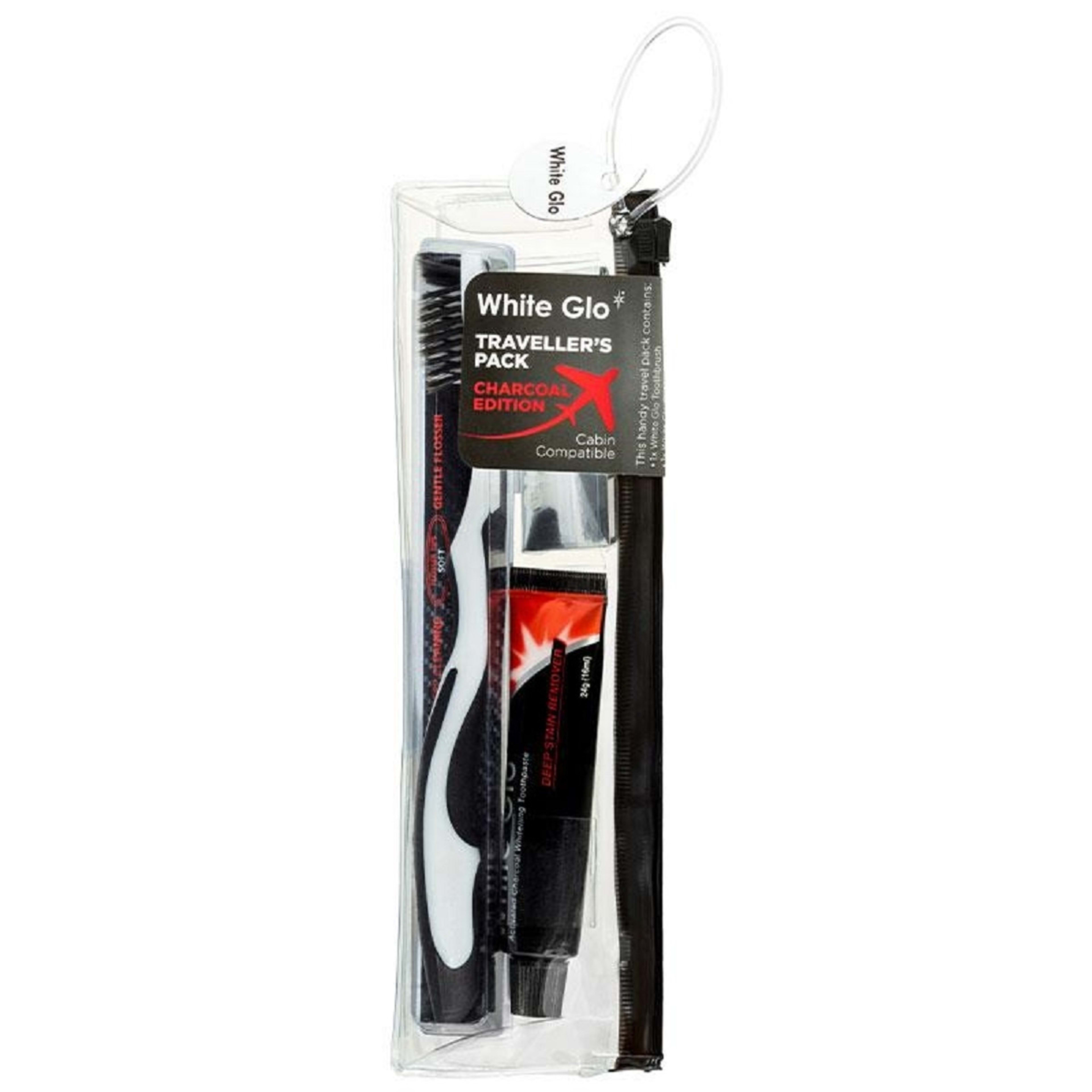 1 White Glo Traveller's Pack - Charcoal Edition
