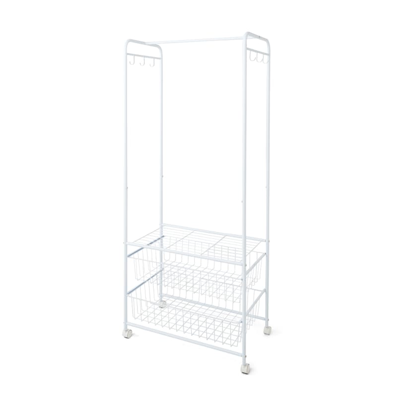 Garment Rack with 2 Wire Drawers Kmart