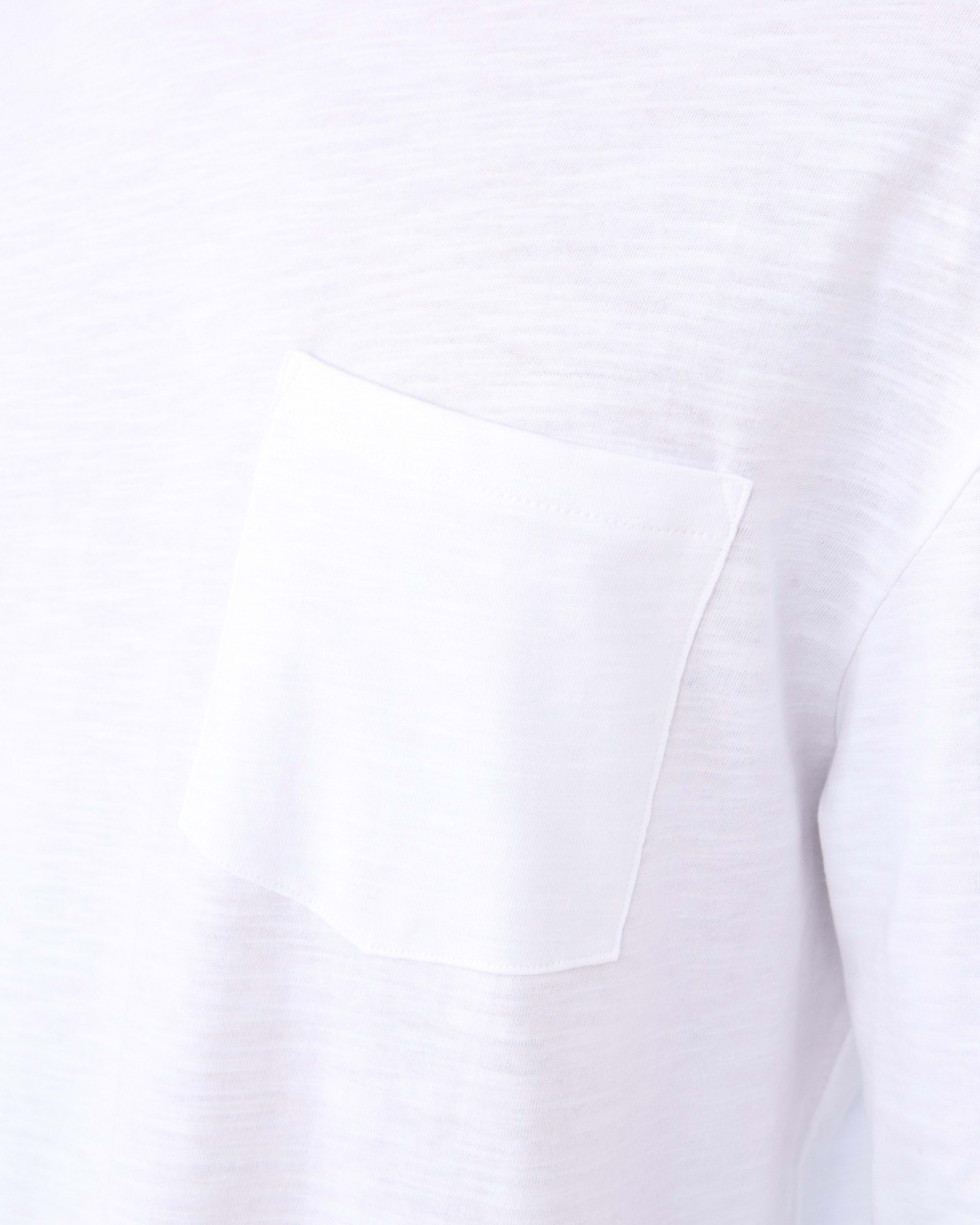 6 Long Sleeve Oversized Slub Pocket T-shirt WHITE, 6 of 6