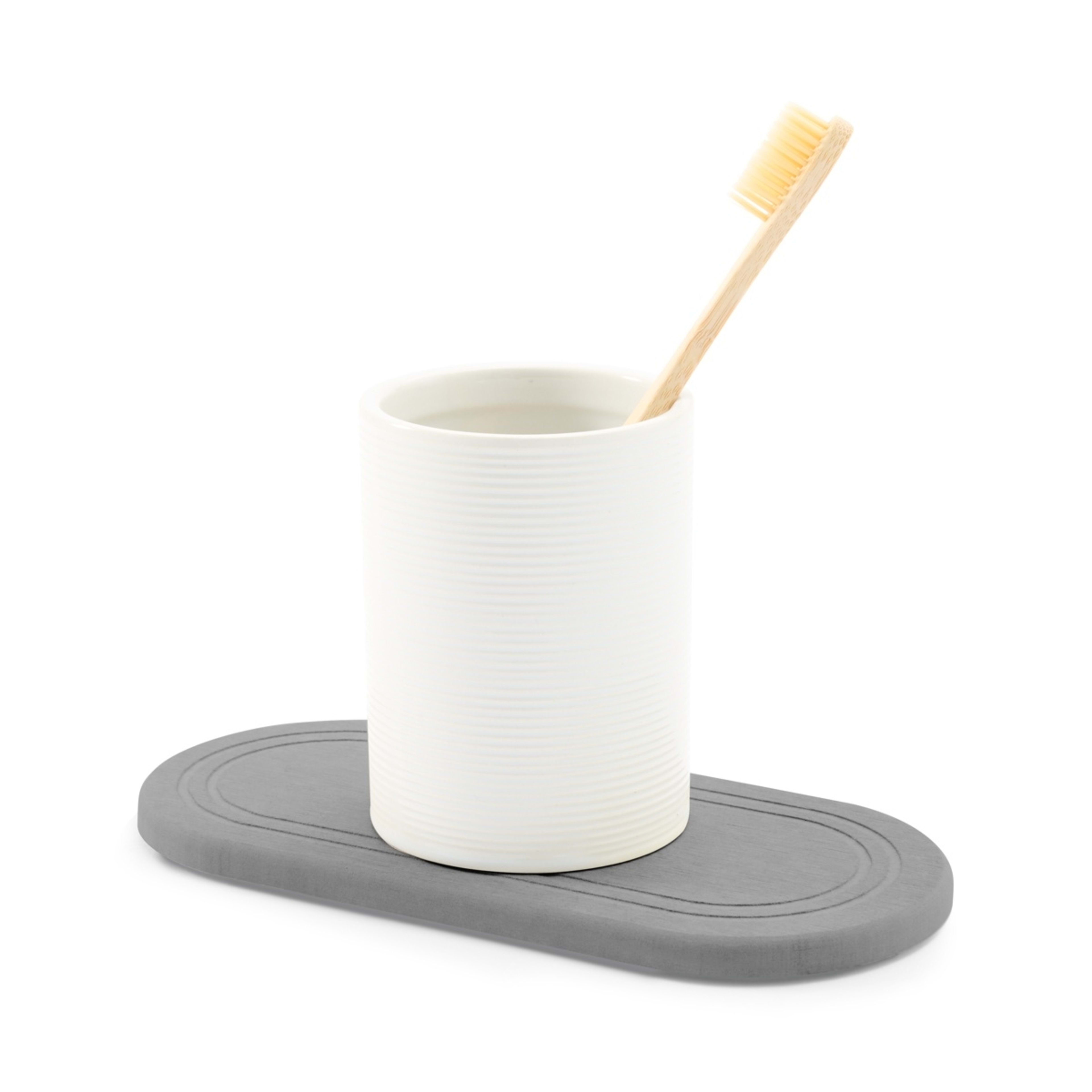 2 Stone Dry Bathmat and Tray Set, 2 of 8