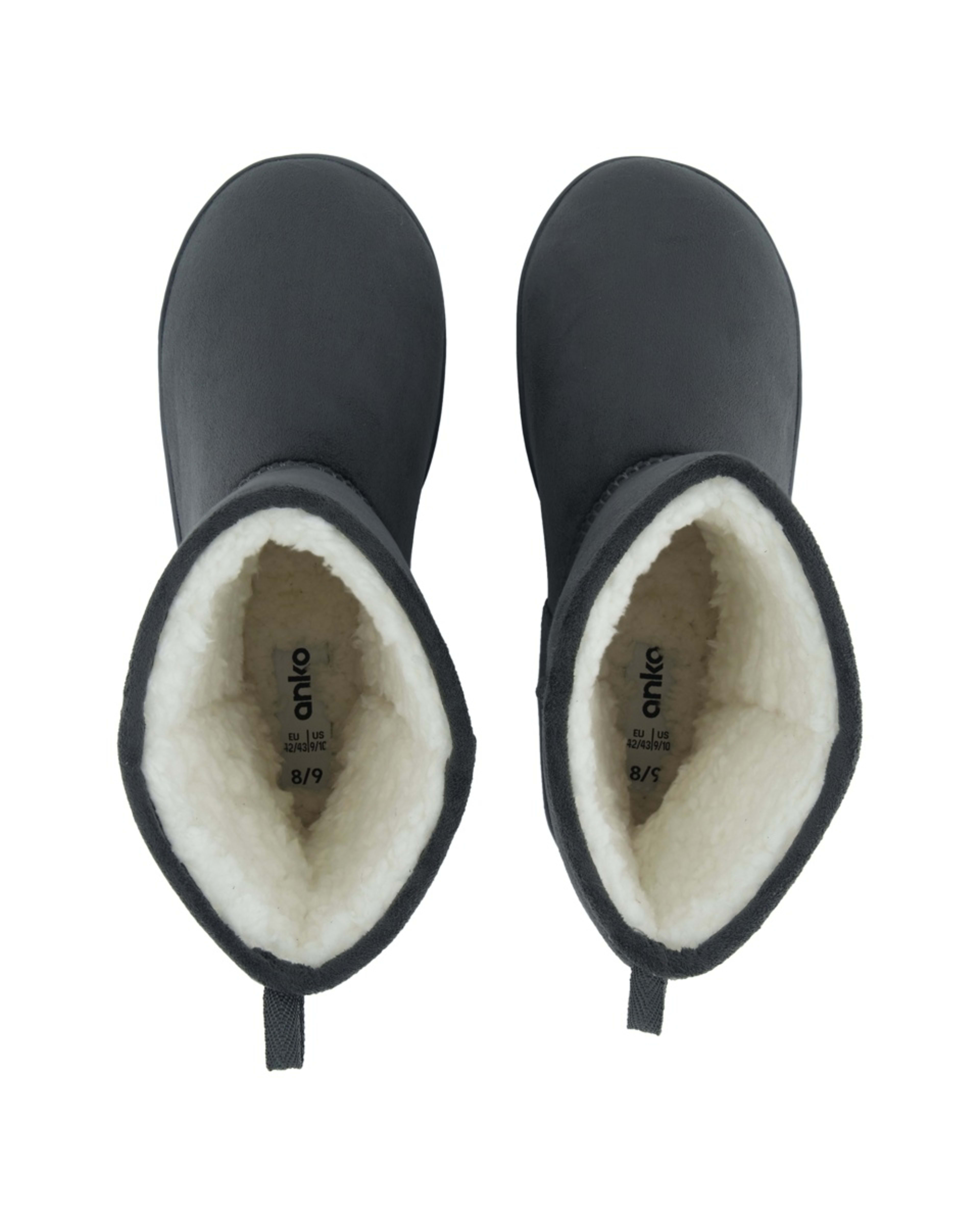 2 Hardsole Slipper Boots Charcoal Grey, 2 of 3