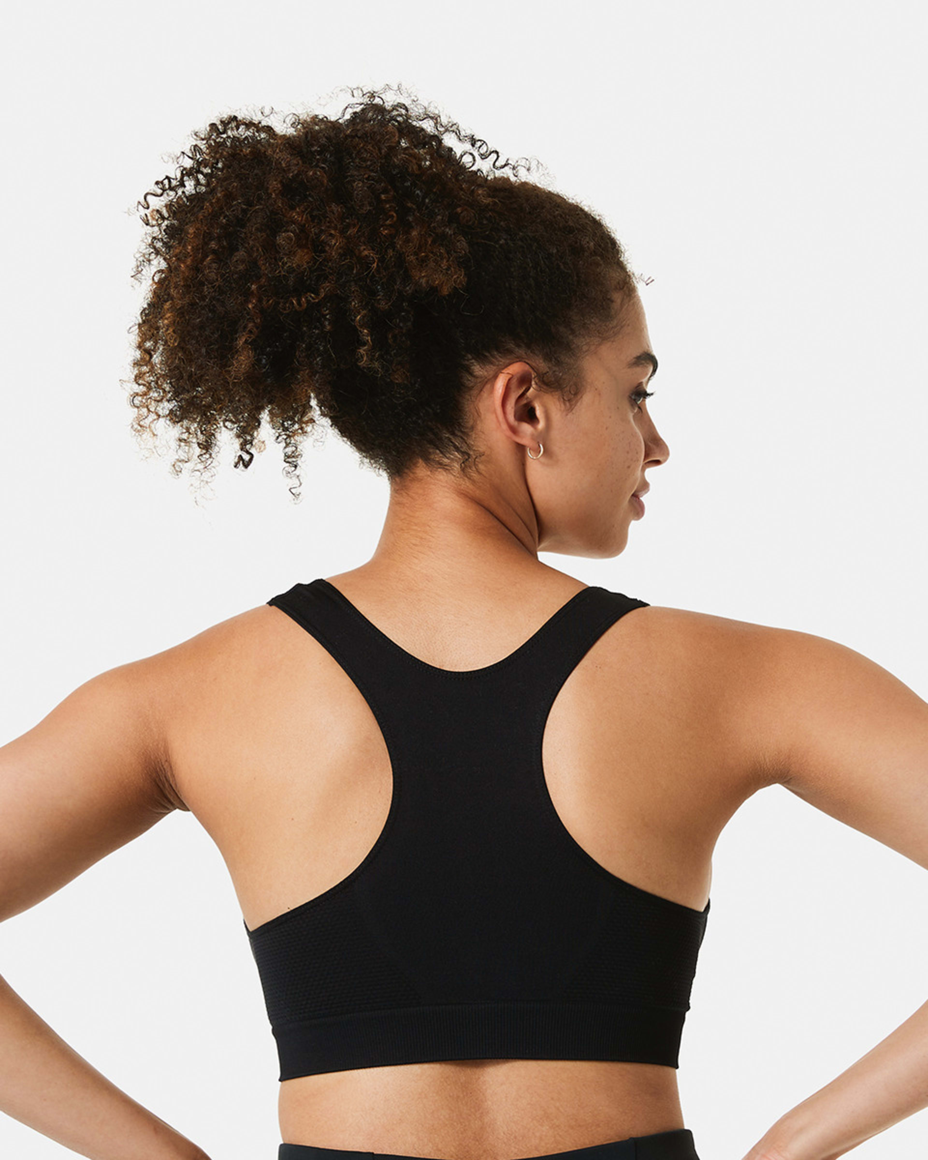 3 Sports Seamfree Crop Top BLACK, 3 of 5