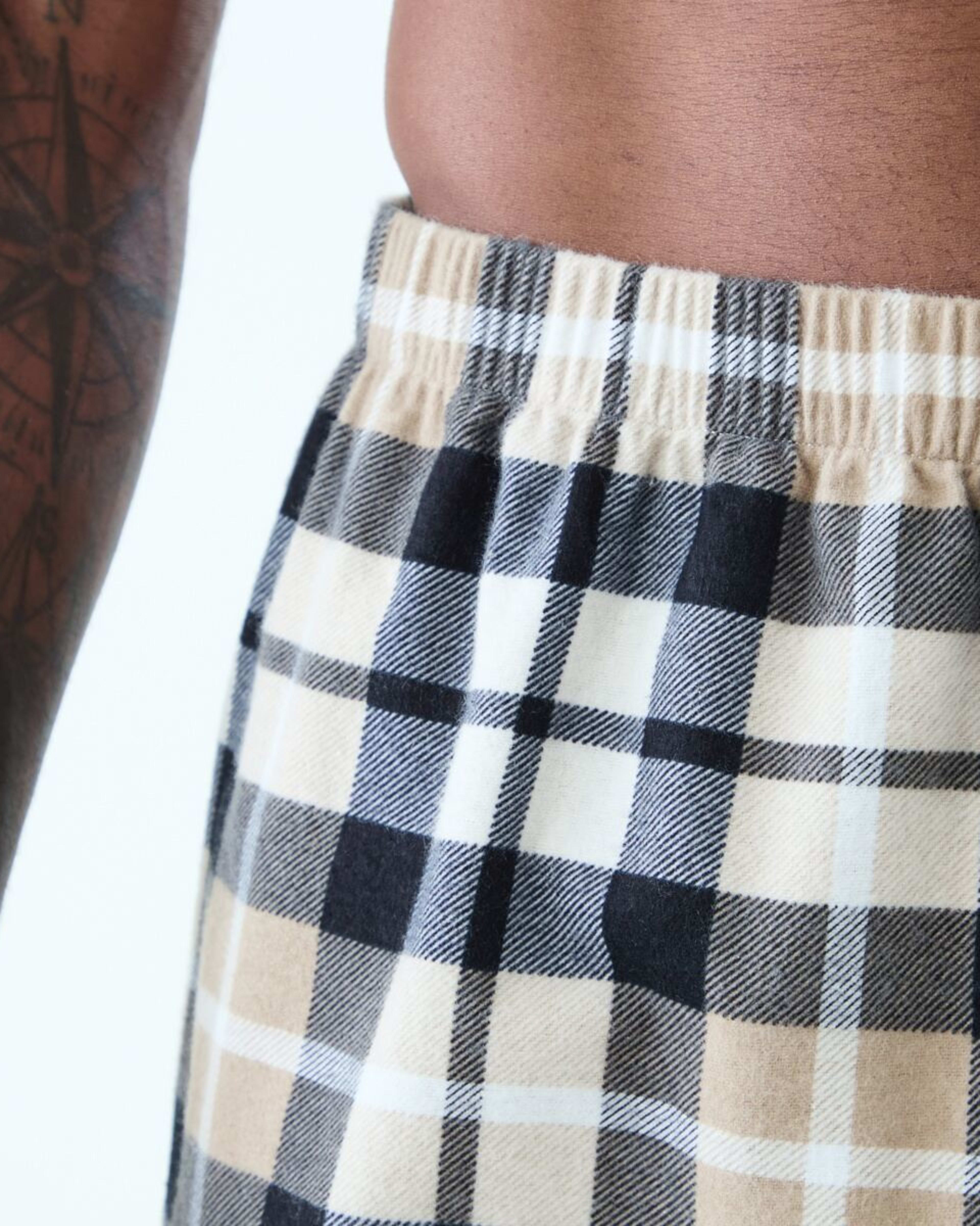 4 Print Flannel Pants Sand Check, 4 of 4