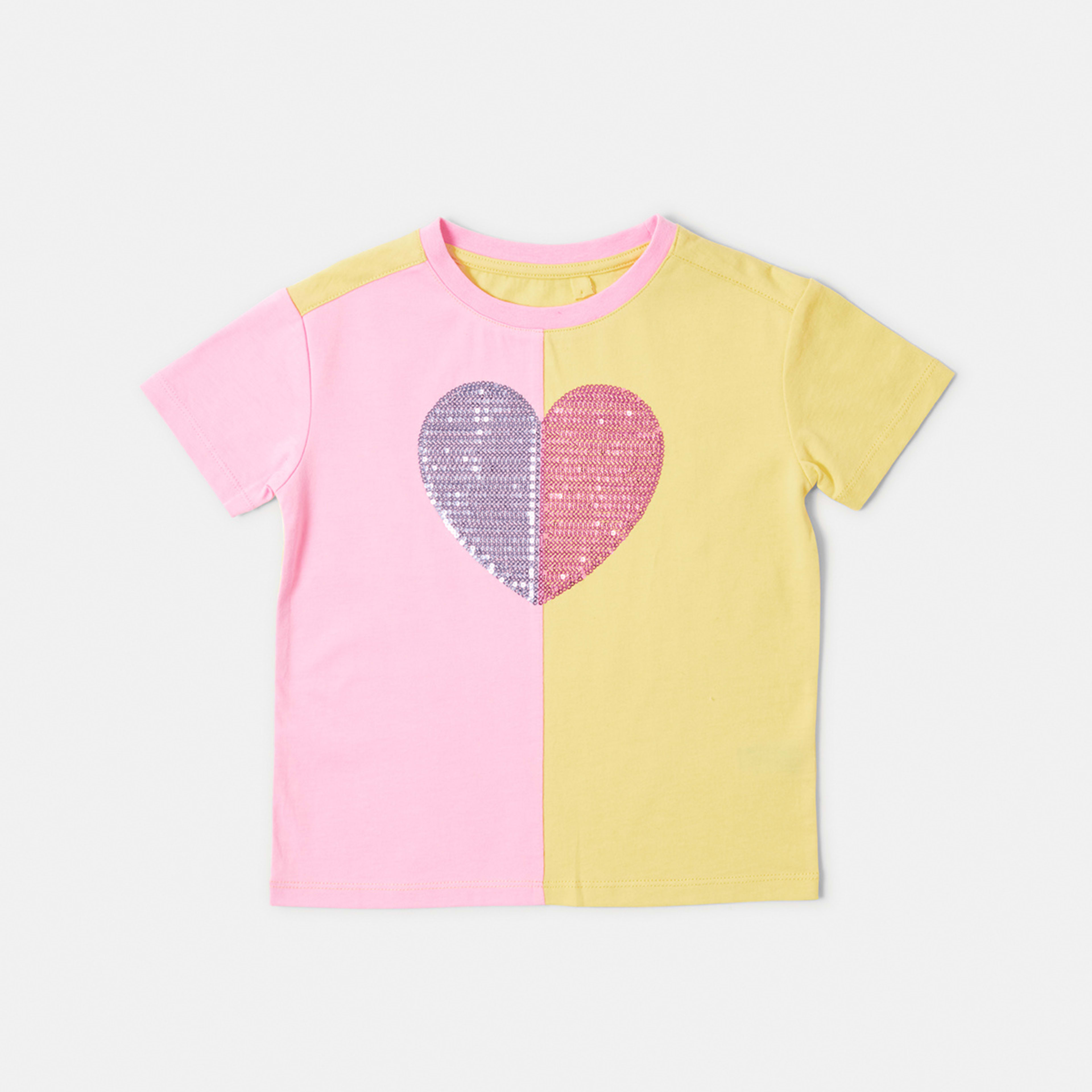 8 Colour Block Sequin T-shirt Heart, 8 of 9