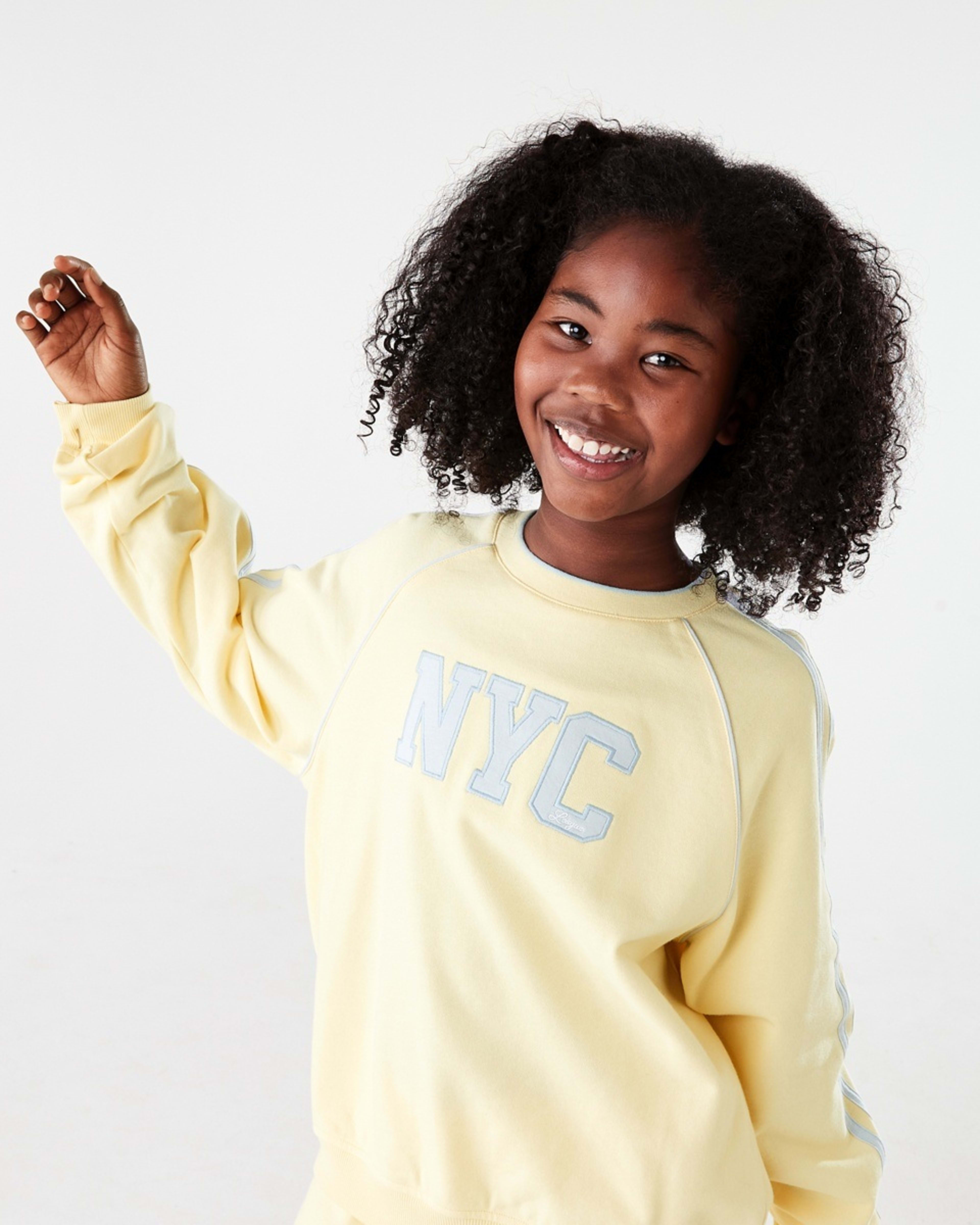3 French Terry Crew Sweatshirt NYC LEAGUE BUTTERCREAM, 3 of 7