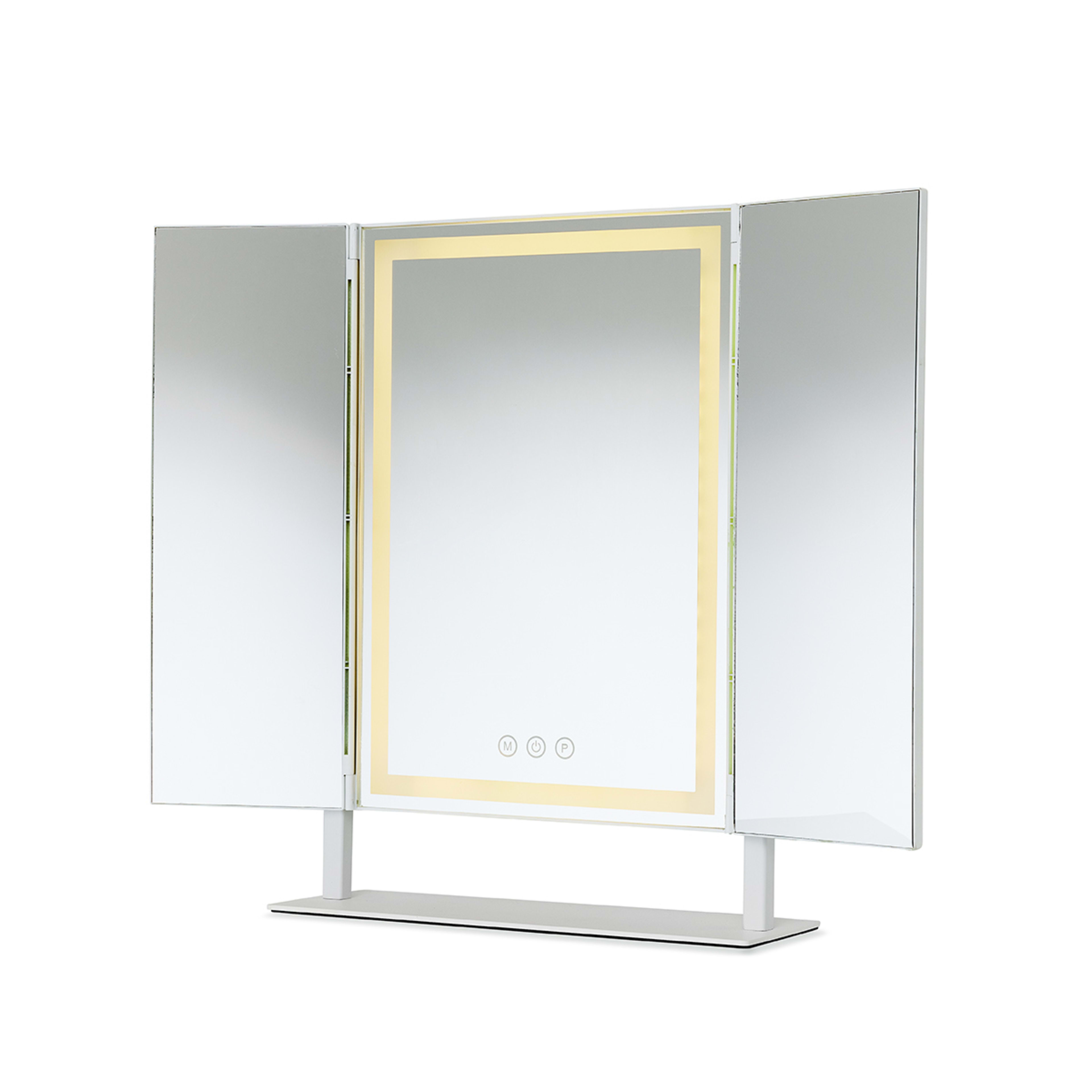 4 Trifold Large LED Mirror, 4 of 9