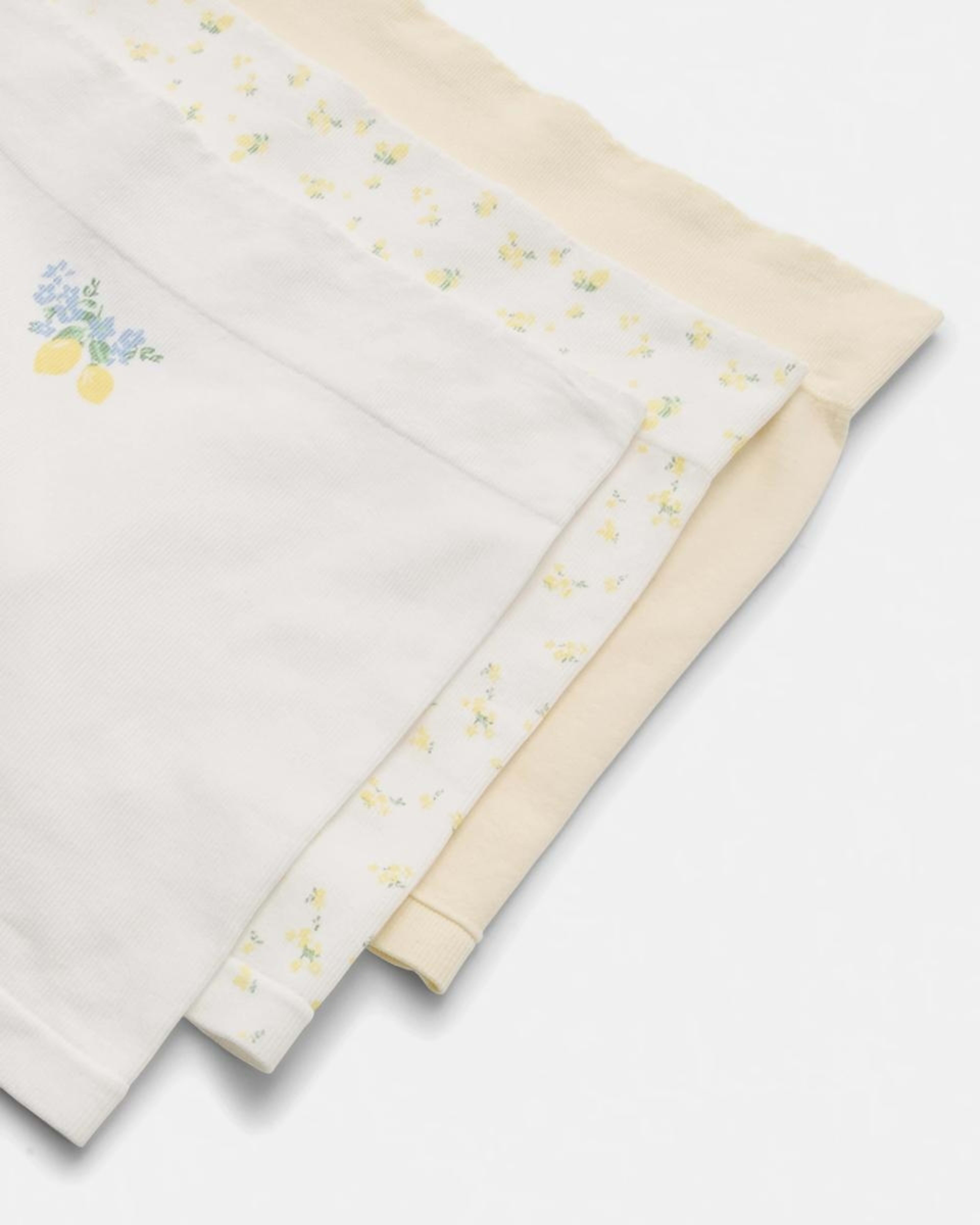 3 3 Pack Seamfree Rib Boyleg Shorties Lemoncello, 3 of 10