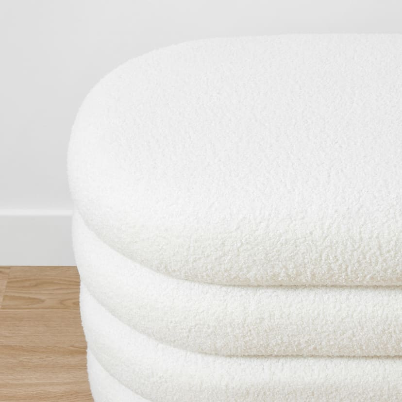 Boucle Storage Bench Kmart