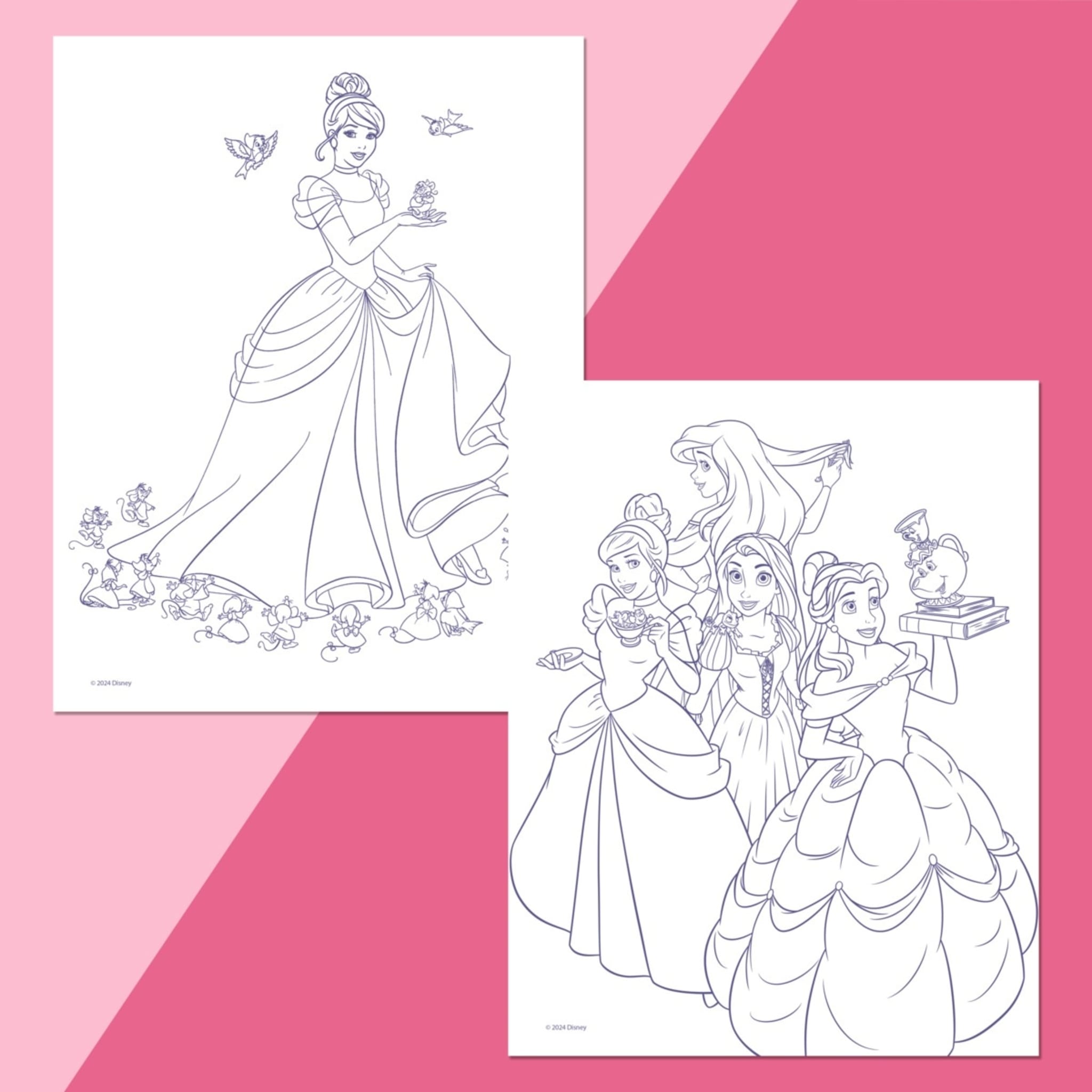 Kaleidoscope: Disney Princess Colour-Me Magnets Colouring Book - Kmart