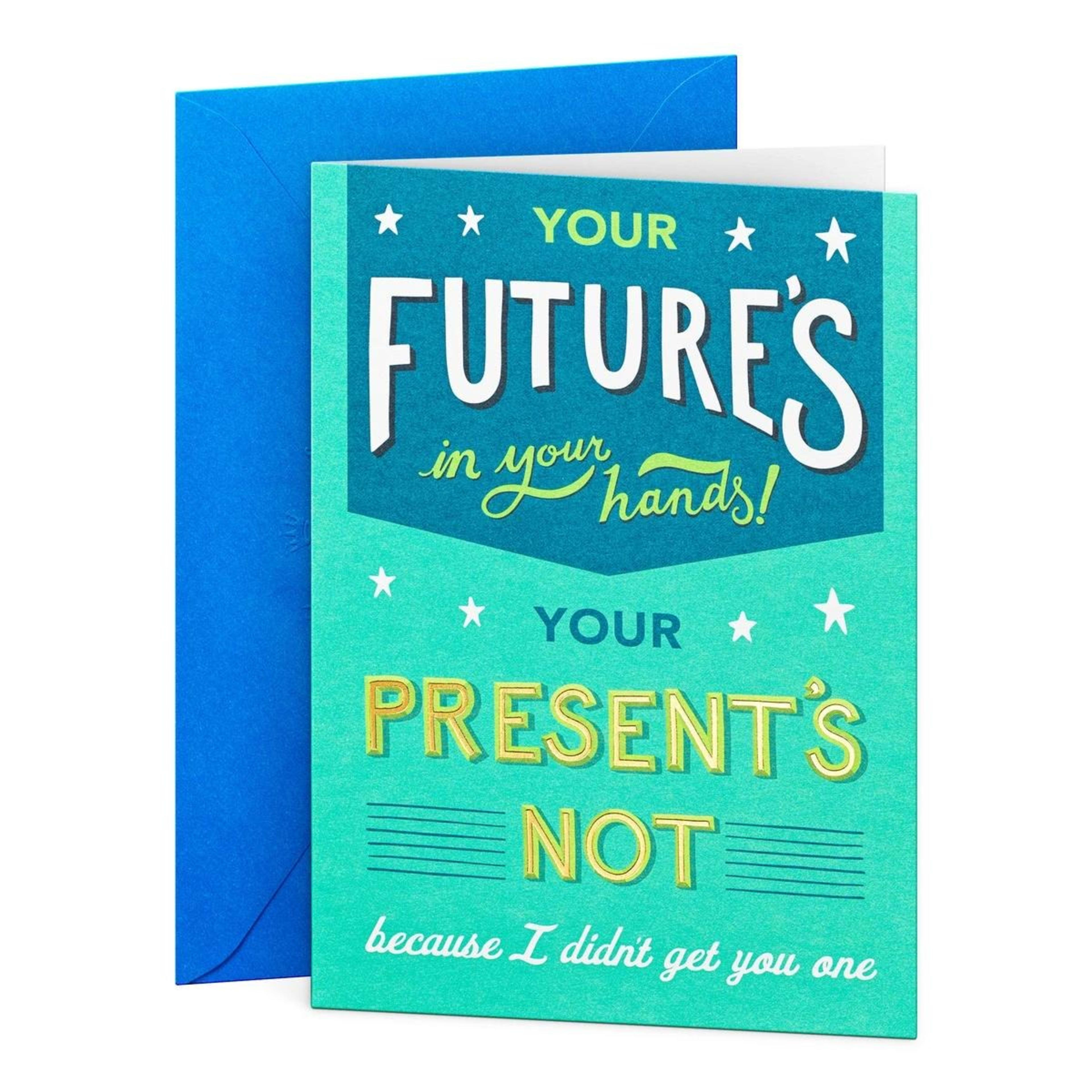 1 Hallmark Birthday Card For Him - Future Pun