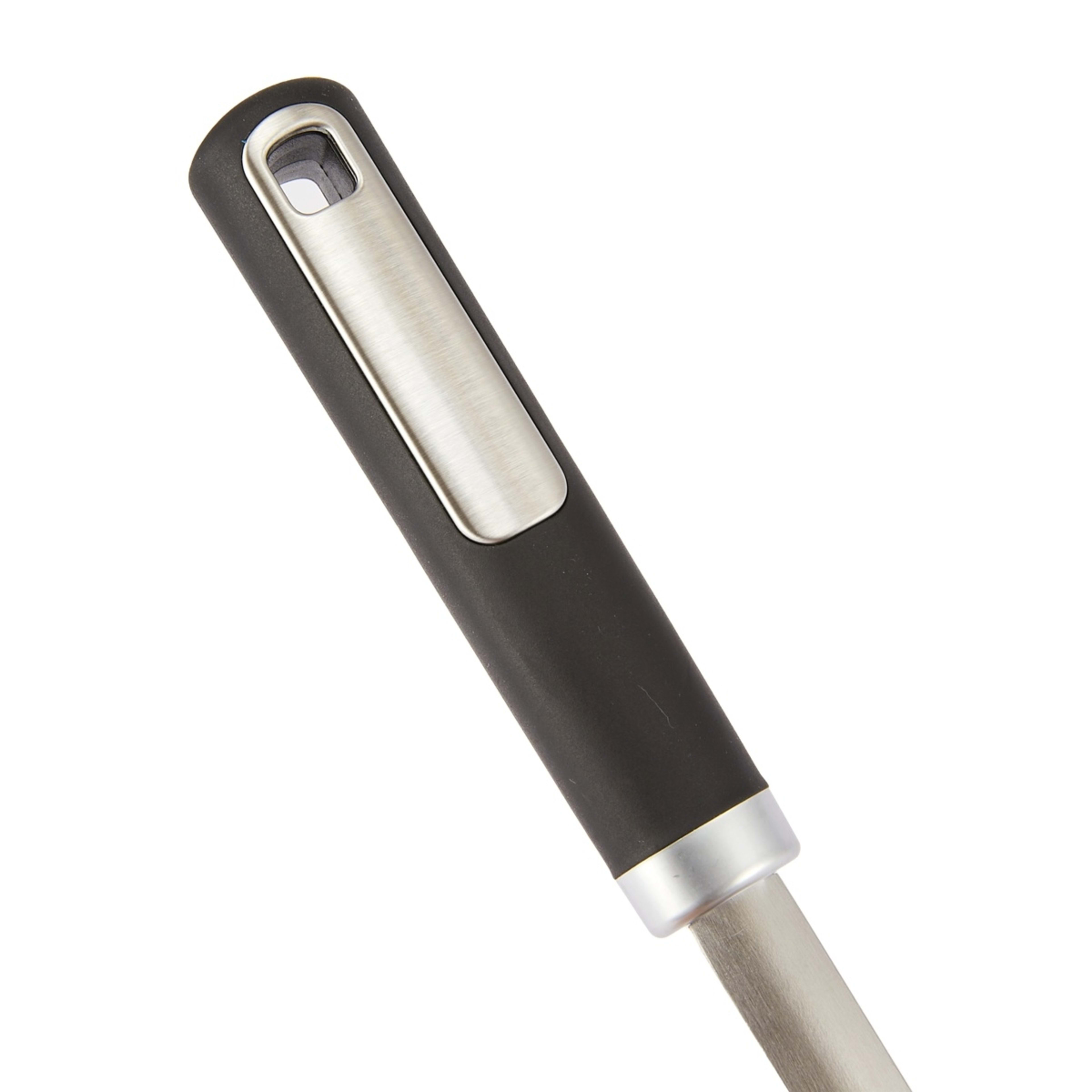 3 Silicone and Stainless Steel Slotted Turner with Soft Touch Handle, 3 of 5