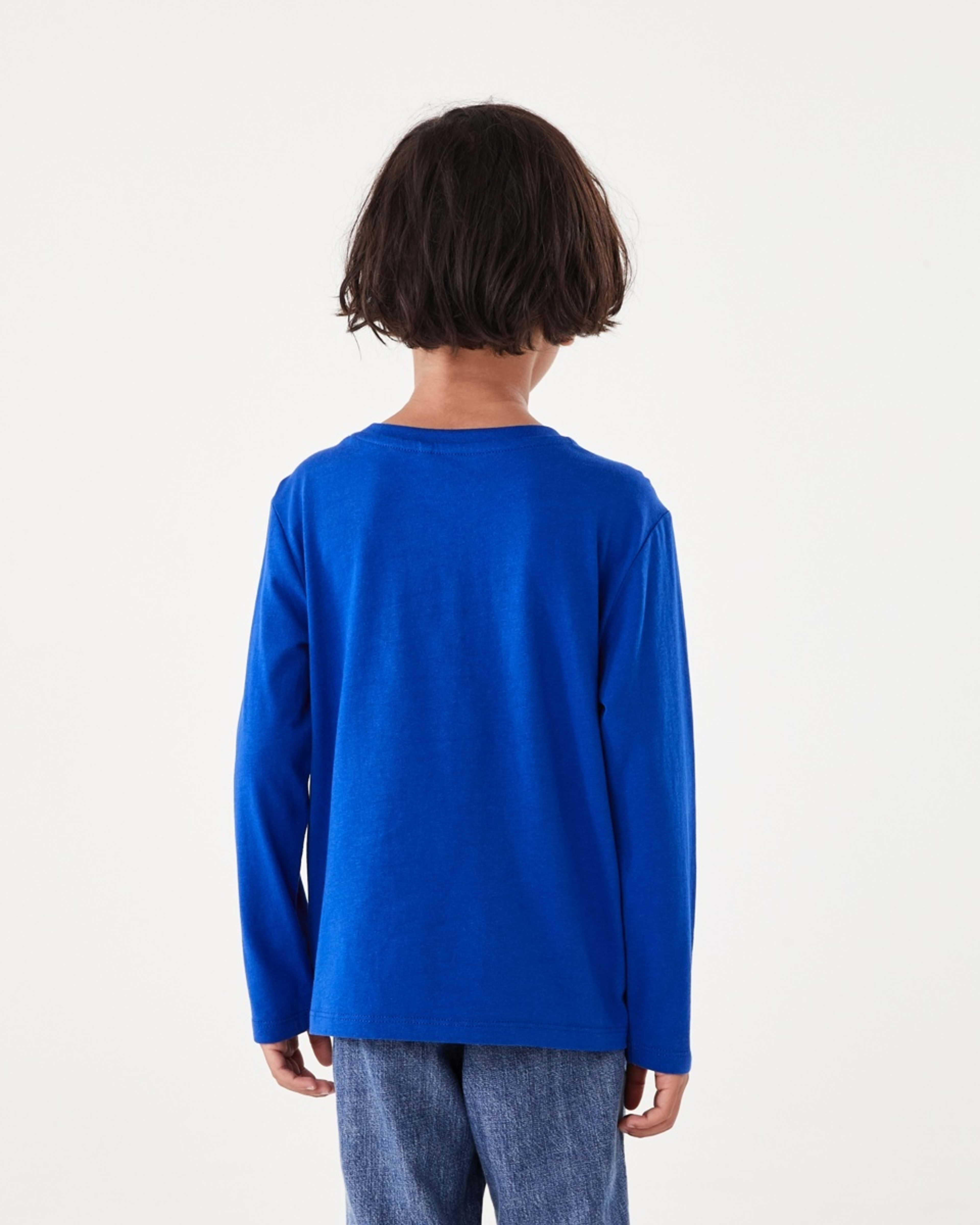 2 Long Sleeve Print T-shirt Blu Soccer, 2 of 7