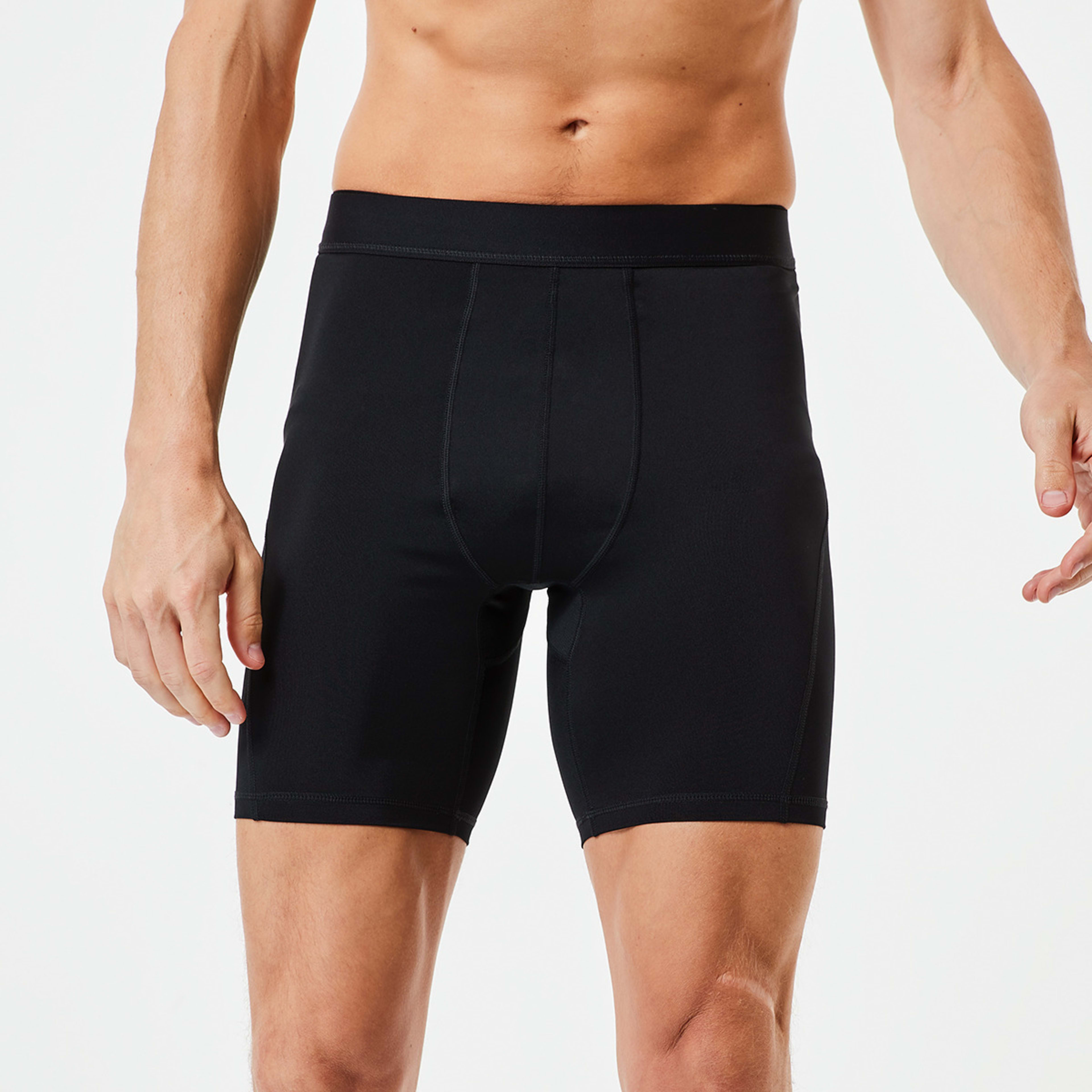 2 Active Mens Training Shorts Black, 2 of 5