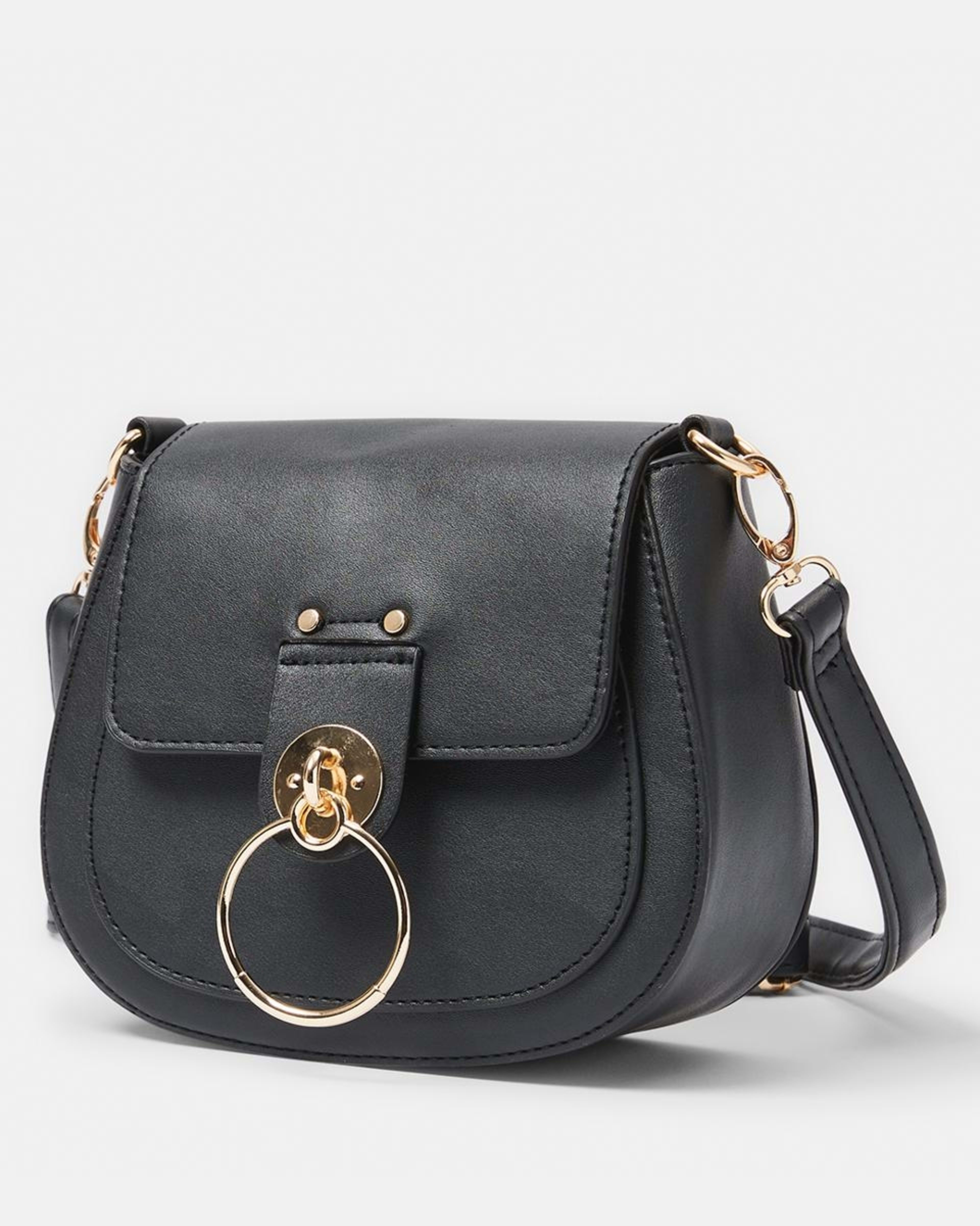 Structured Saddle Style Crossbody Bag Kmart