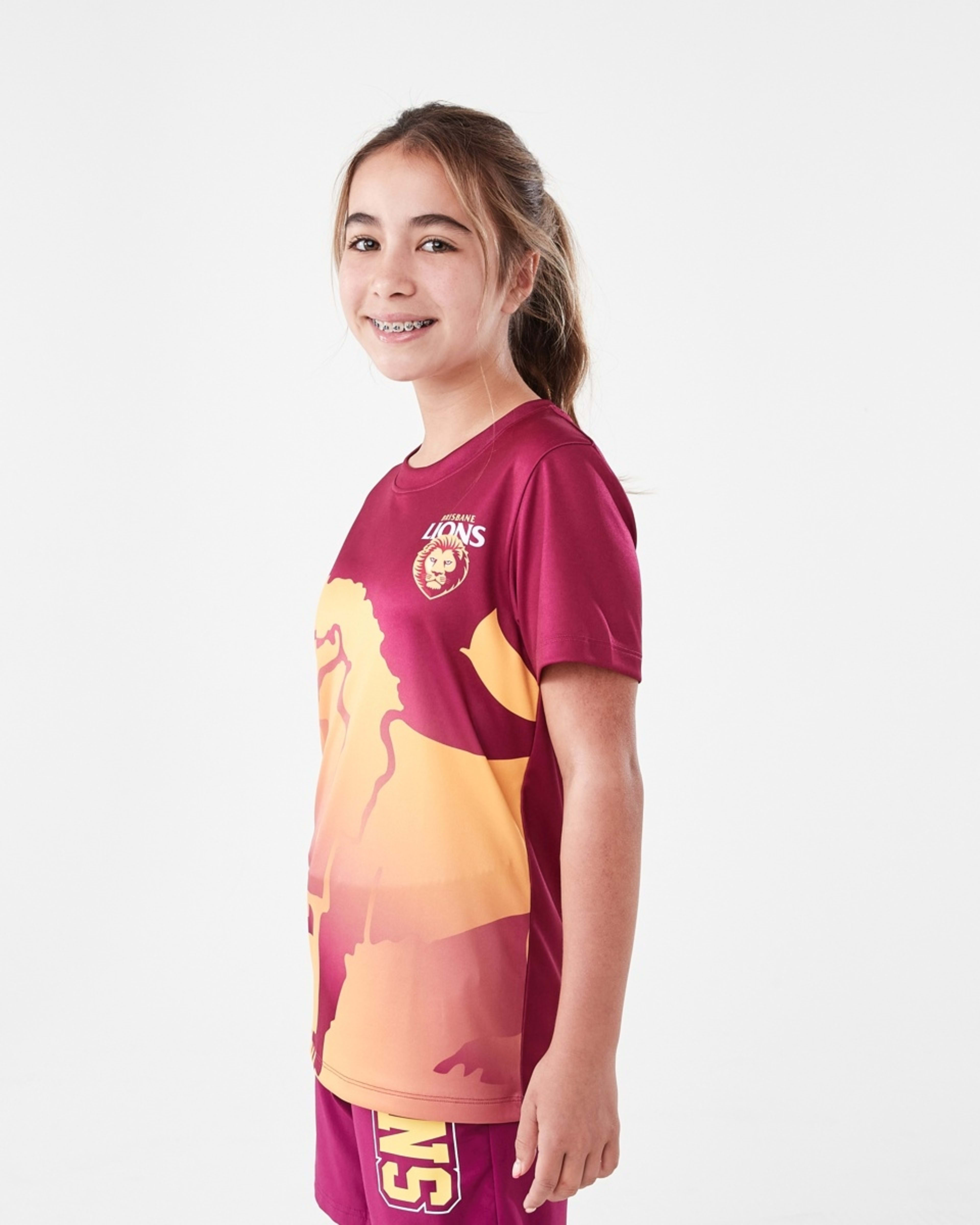 3 Official AFL Kids Training T-shirt Brisbane, 3 of 10