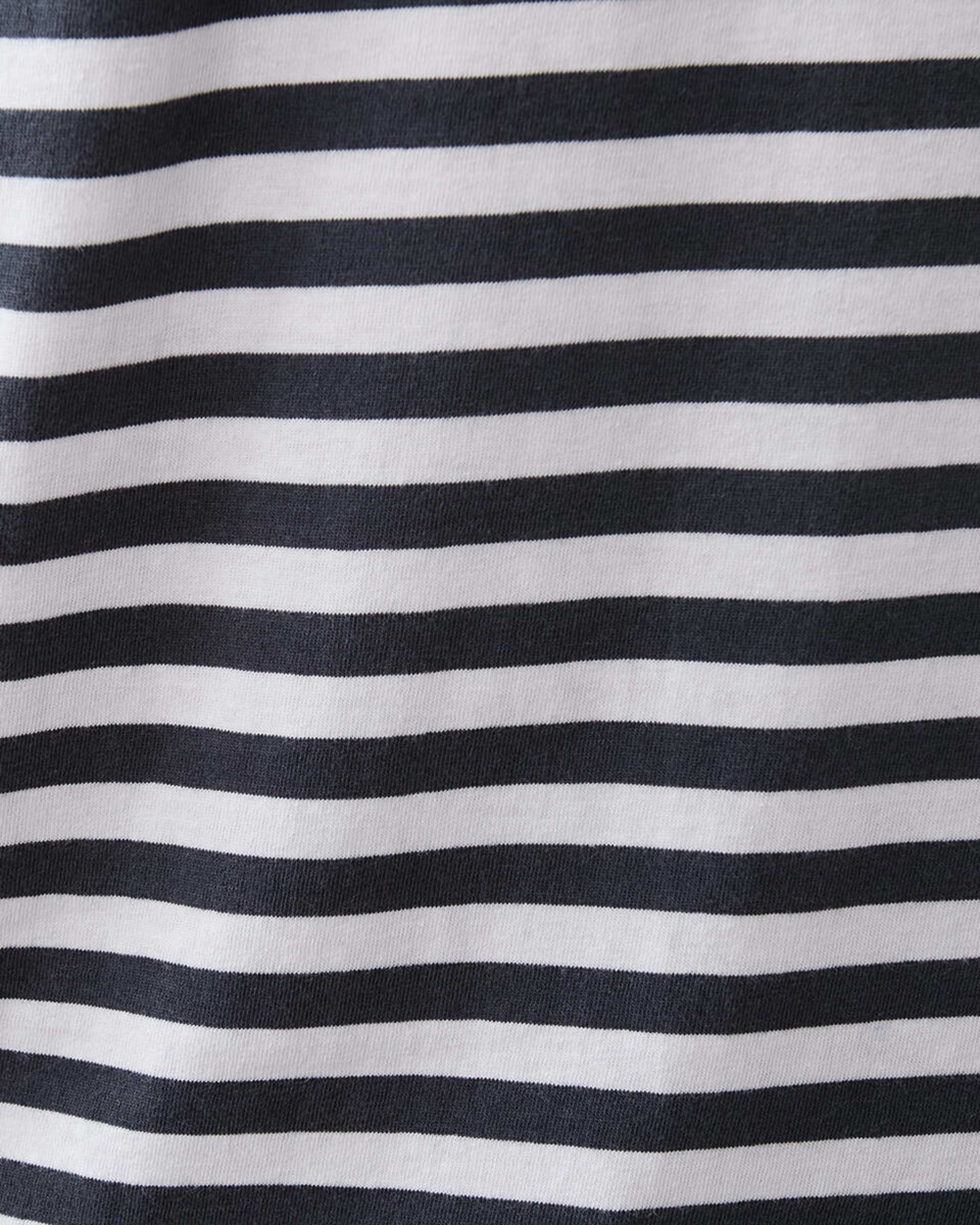 6 Jersey Stripe Polo Shirt Blu Stripe, 6 of 6