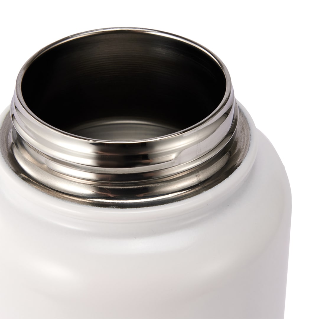 960ml White Double Wall Insulated Cylinder Drink Bottle Kmart