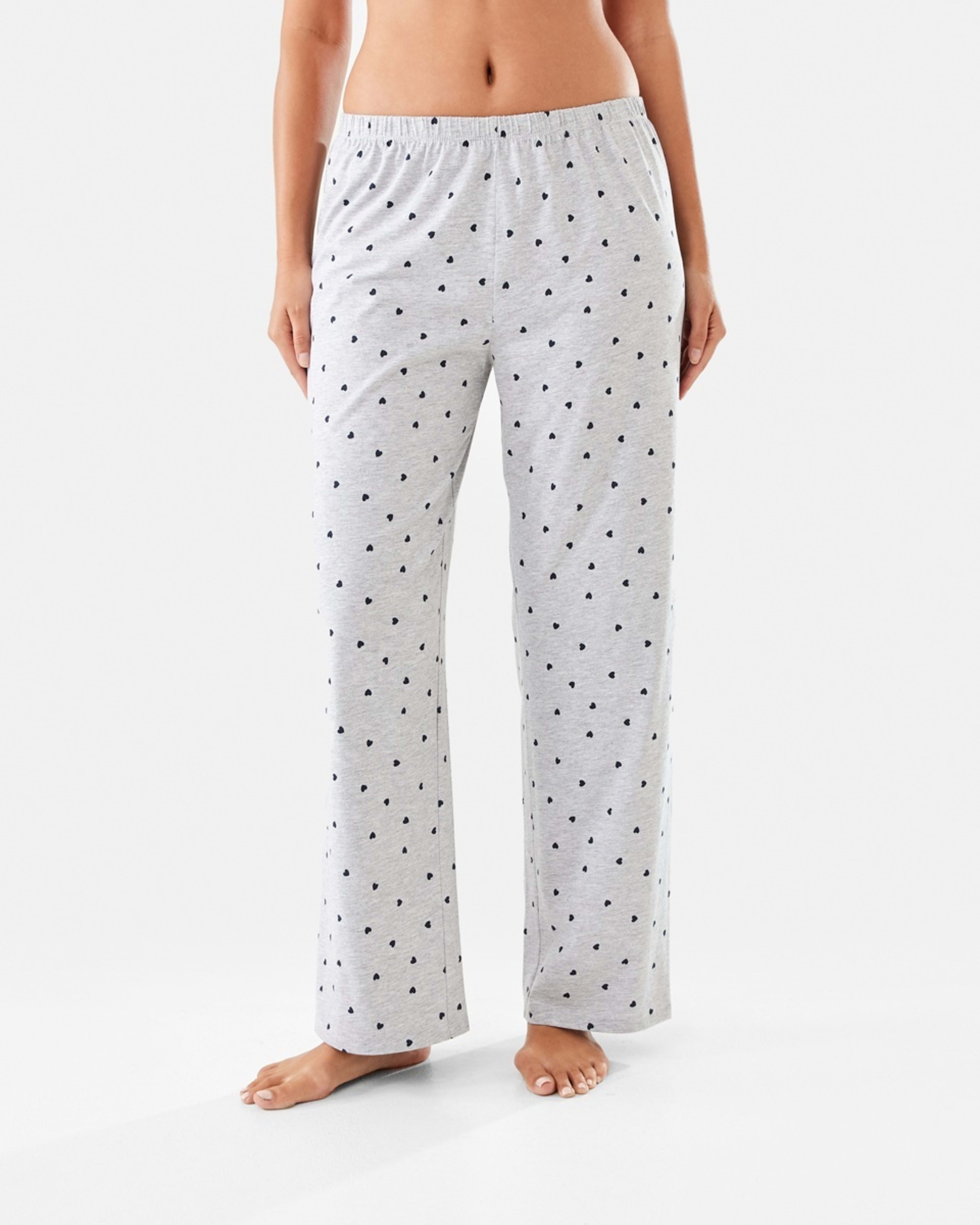 1 Printed Knit Pants Nvy Heart, 1 of 4