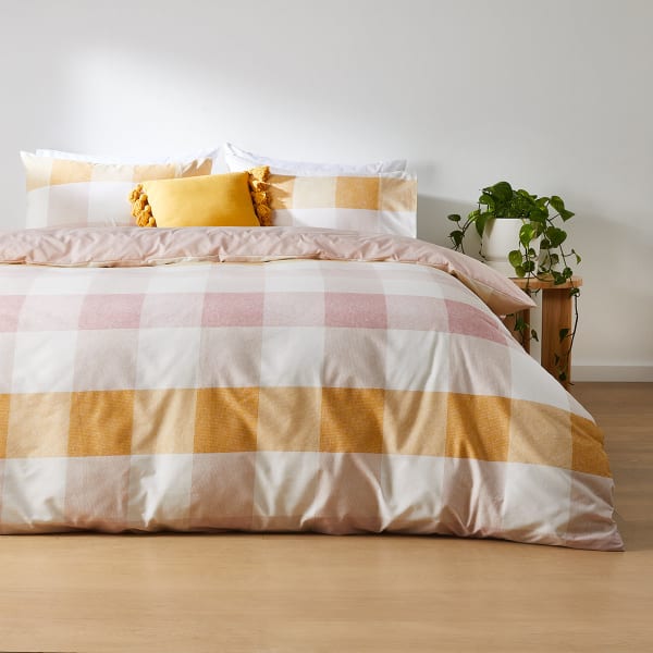 Maya Reversible Quilt Cover Set - Queen Bed