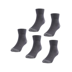 Cushioned Socks | Comfy Quarter Crew | Black