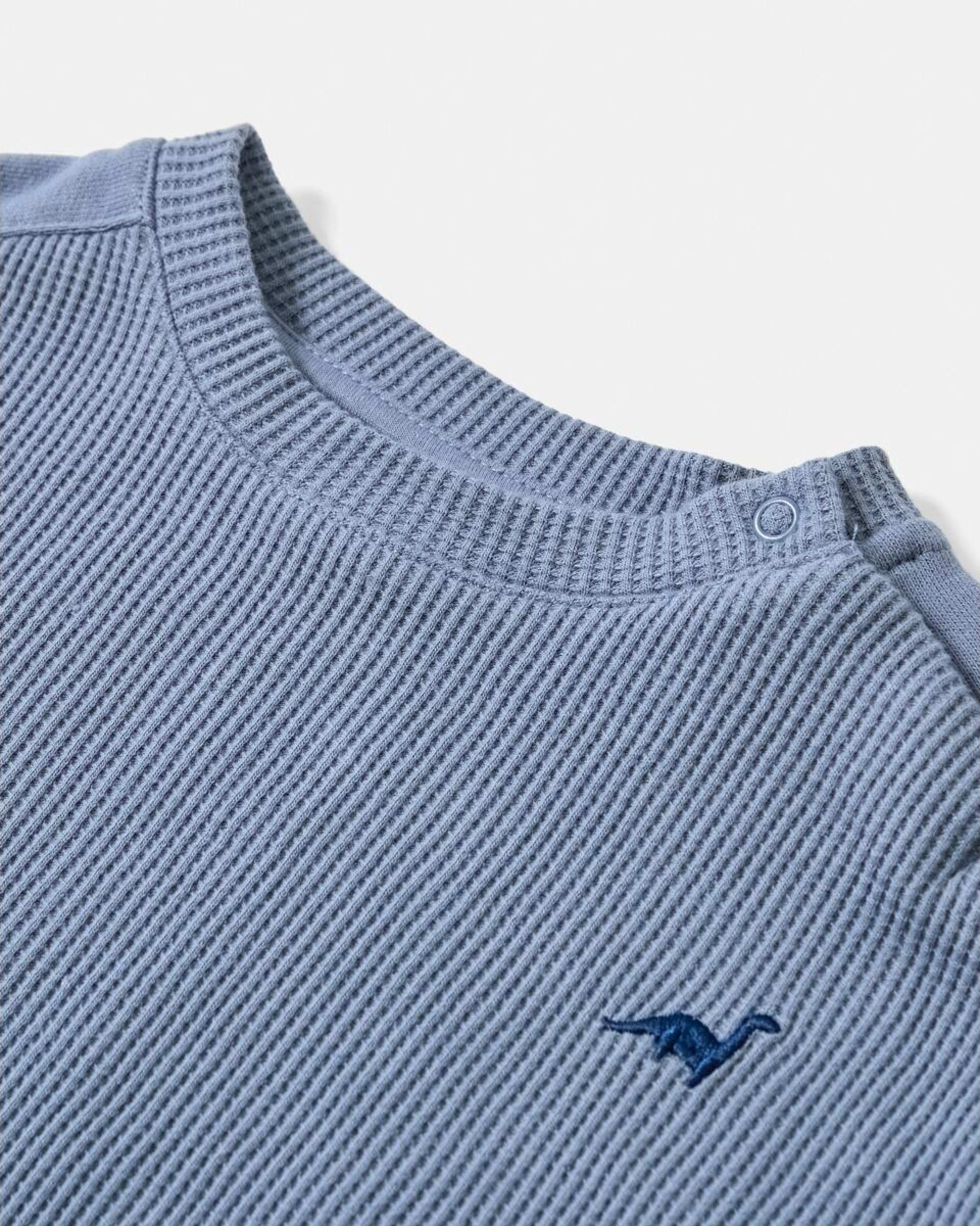 4 Spliced Waffle Set Blu Dino, 4 of 5