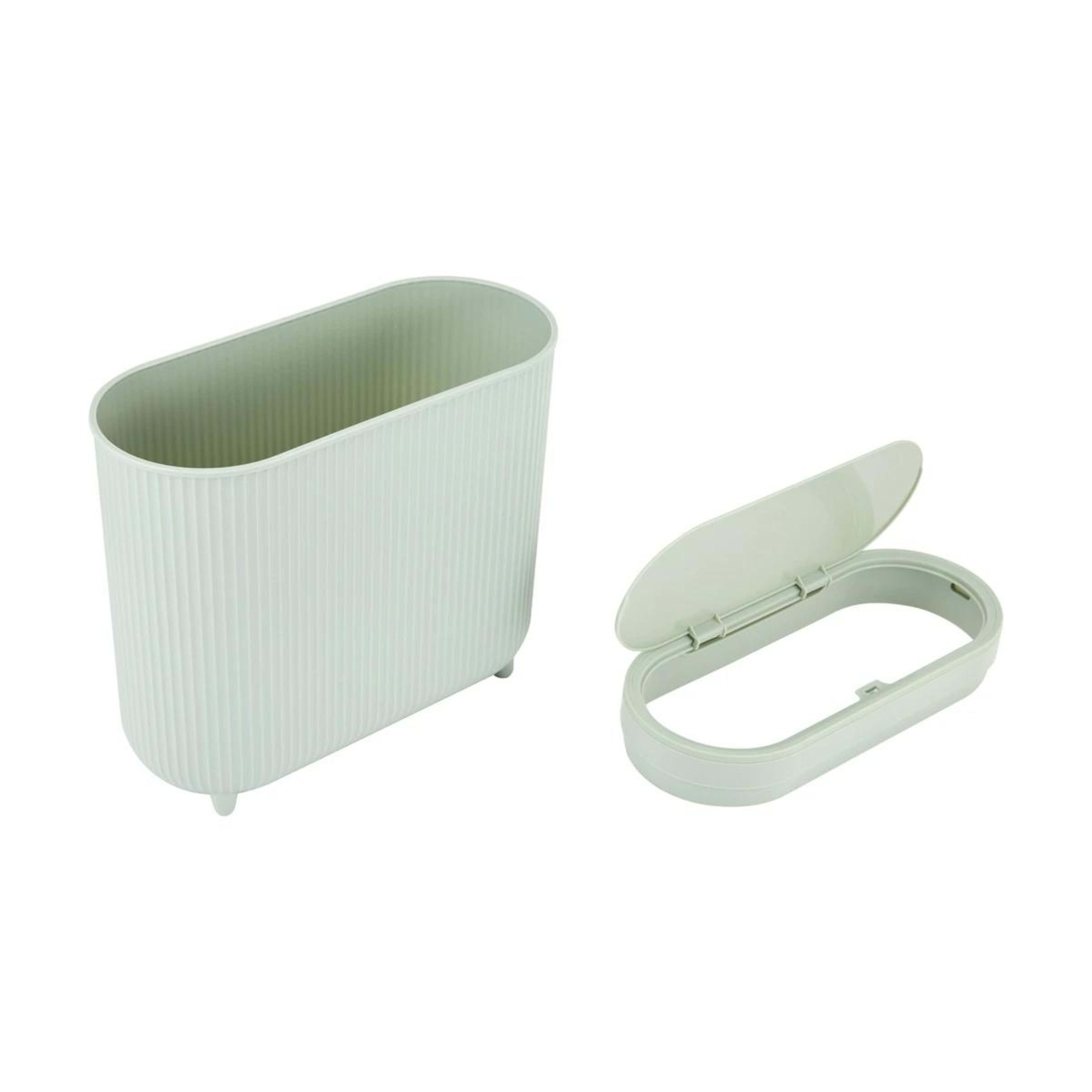 4 8L Push Top Bin - Sage, 4 of 10
