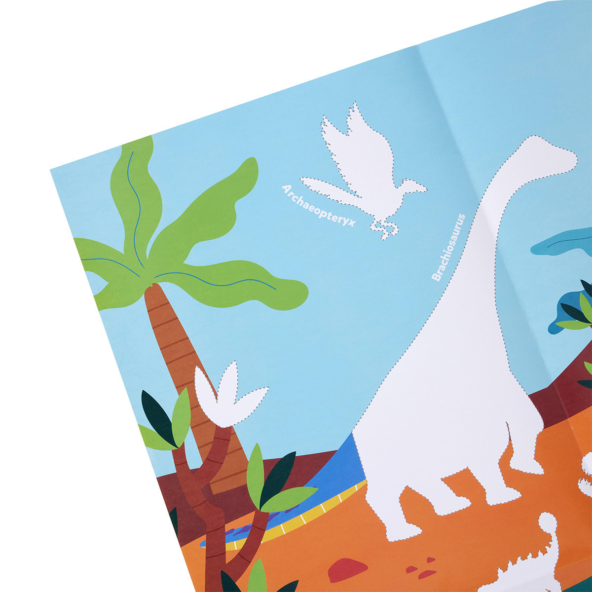 Learn About Dinosaurs Giant Educational Poster and Stickers Kmart NZ