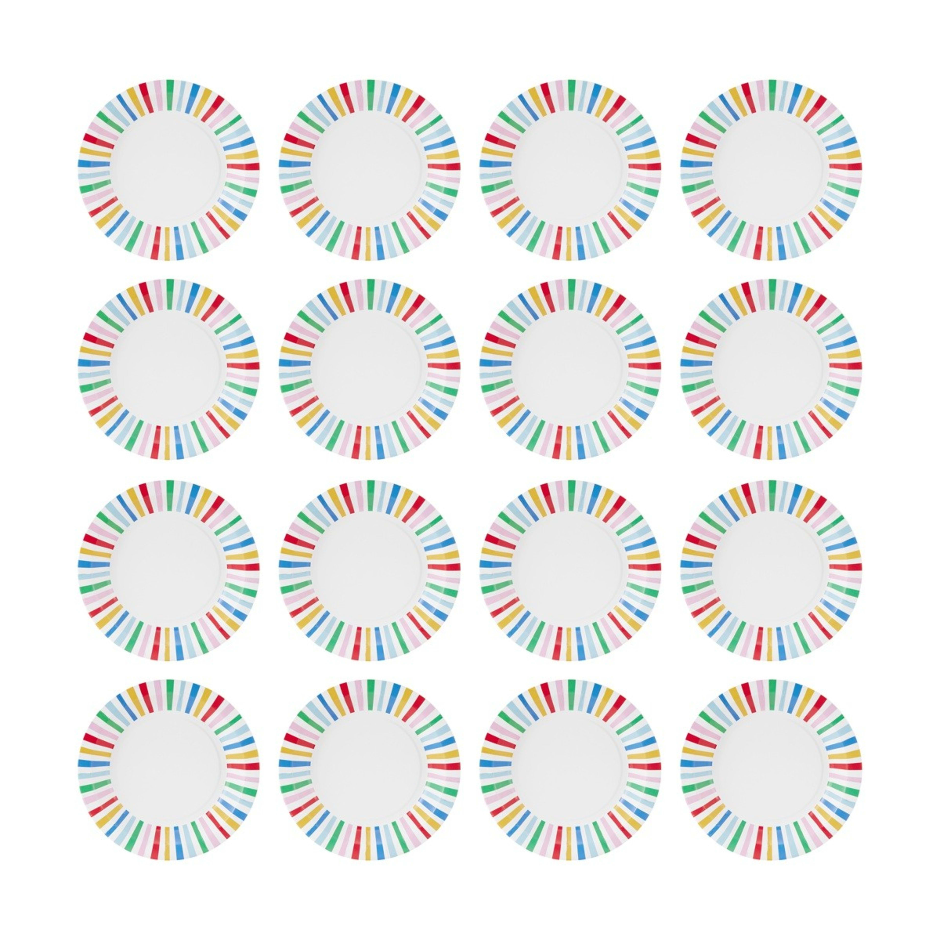 4 16 Piece Bright Dessert Paper Plates, 4 of 6