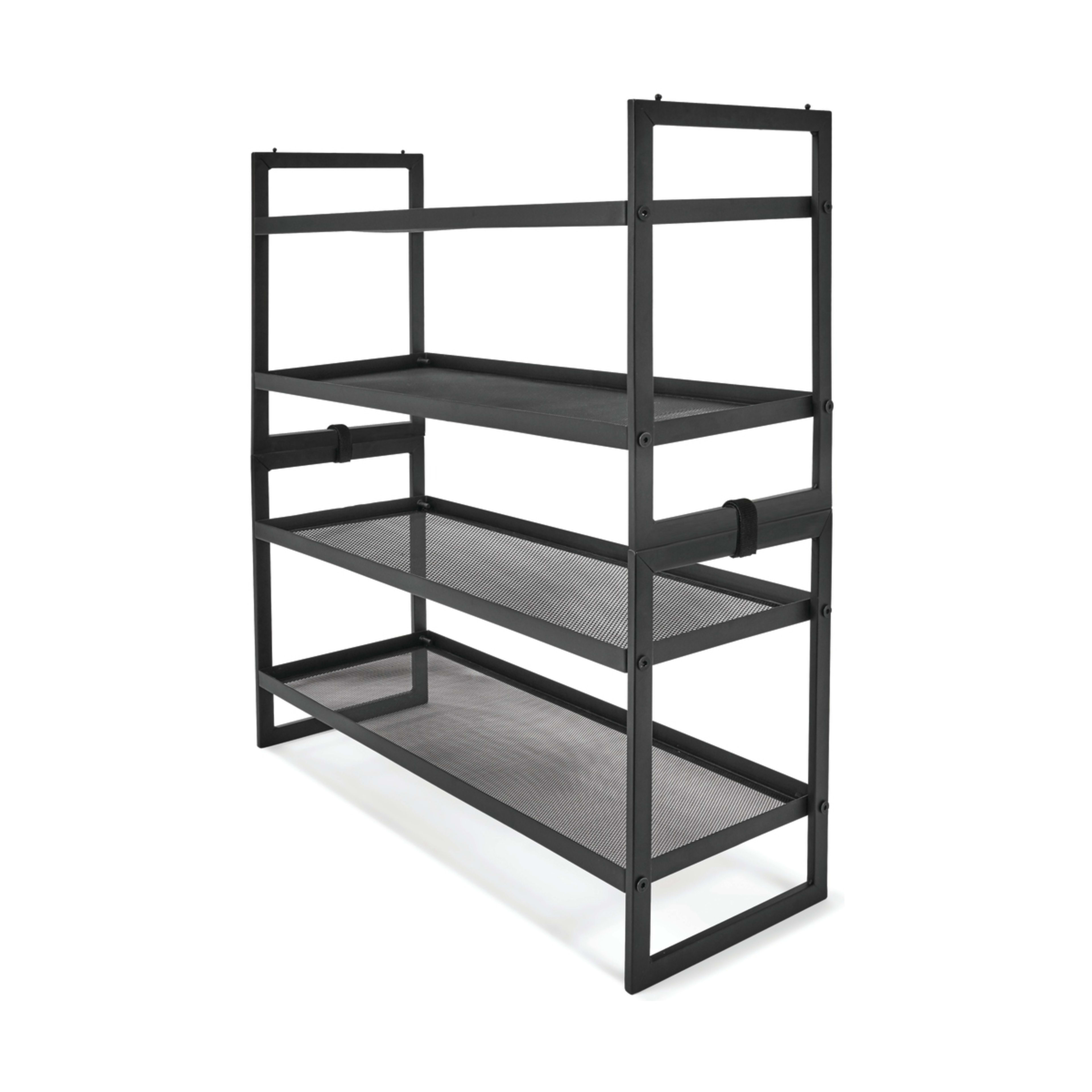 2 Tier Metal Stackable Mesh Shoe Rack Kmart