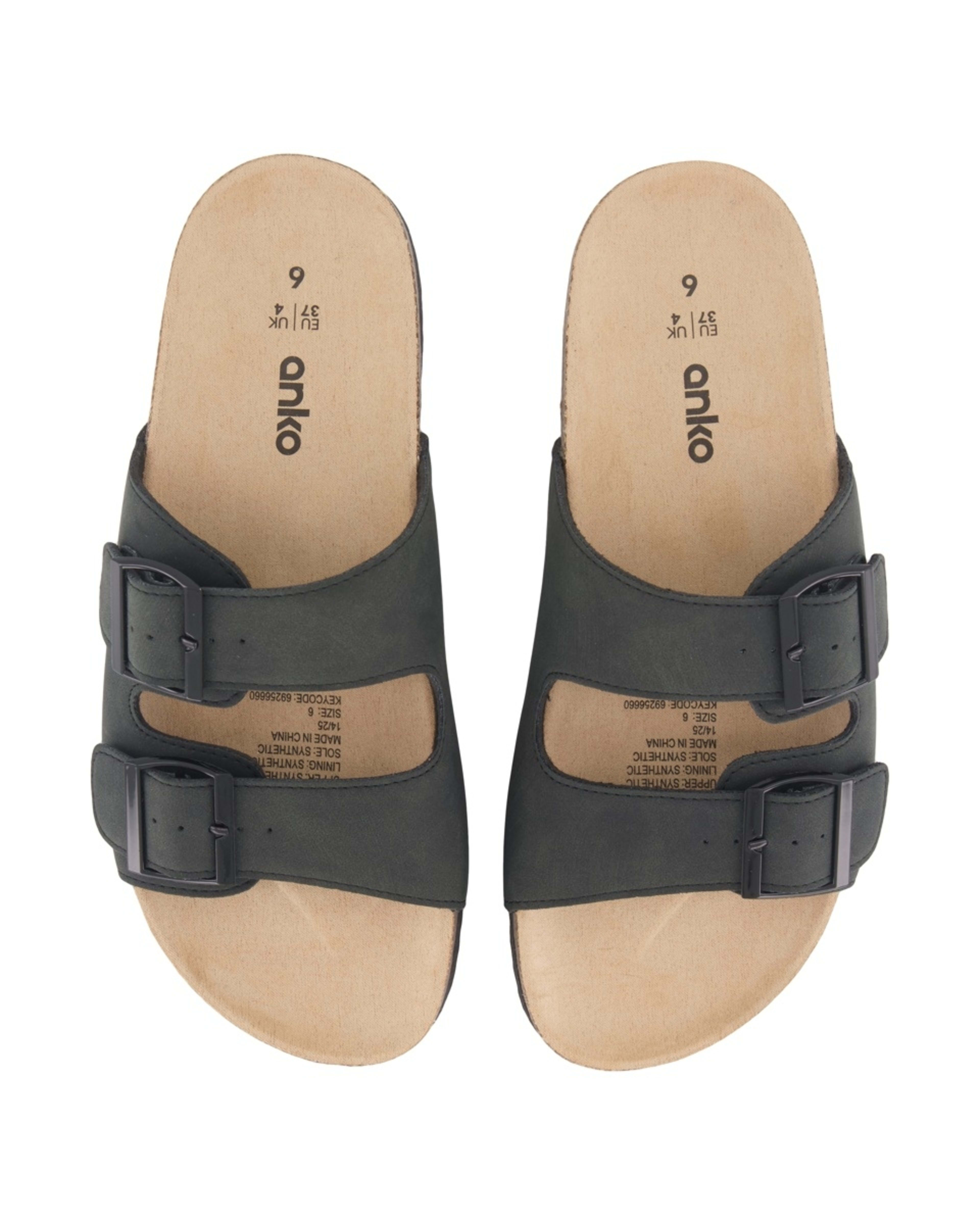 3 Double Band Slides BLACK, 3 of 3