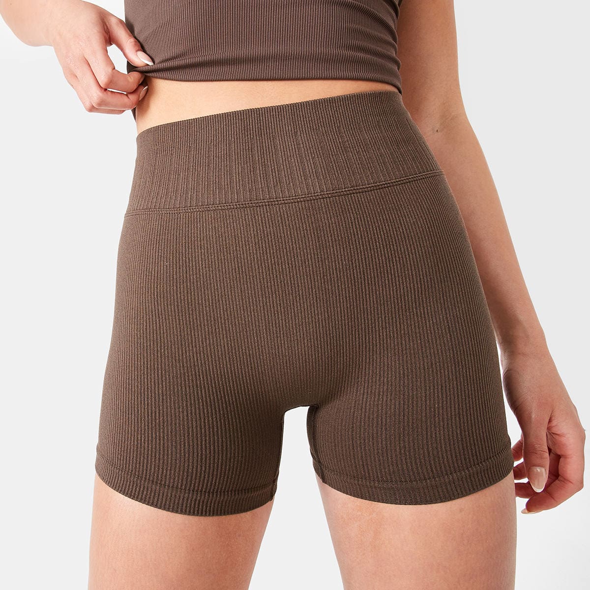 Active Womens Seamfree Rib Bike Shorts