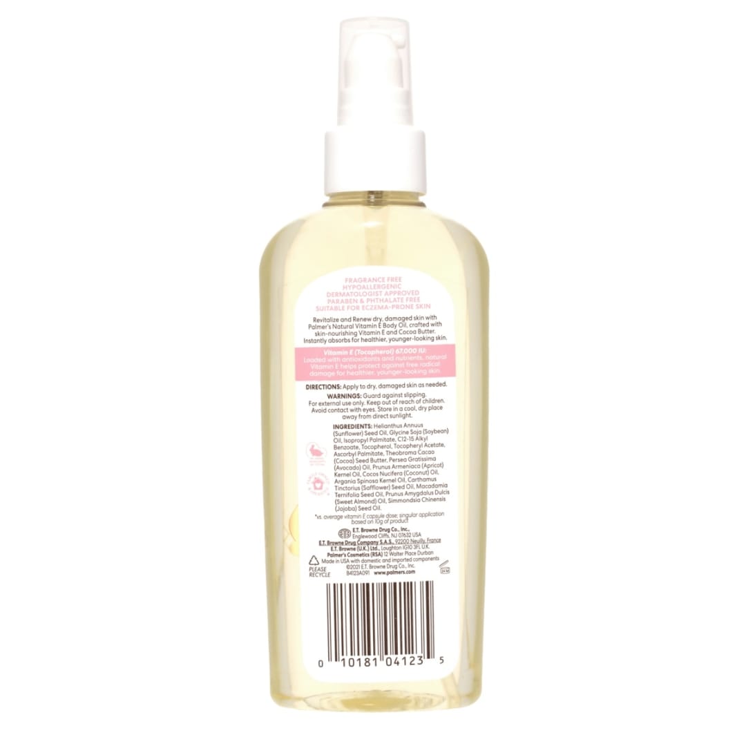Palmer's Body Oil 150ml Vitamin E Kmart