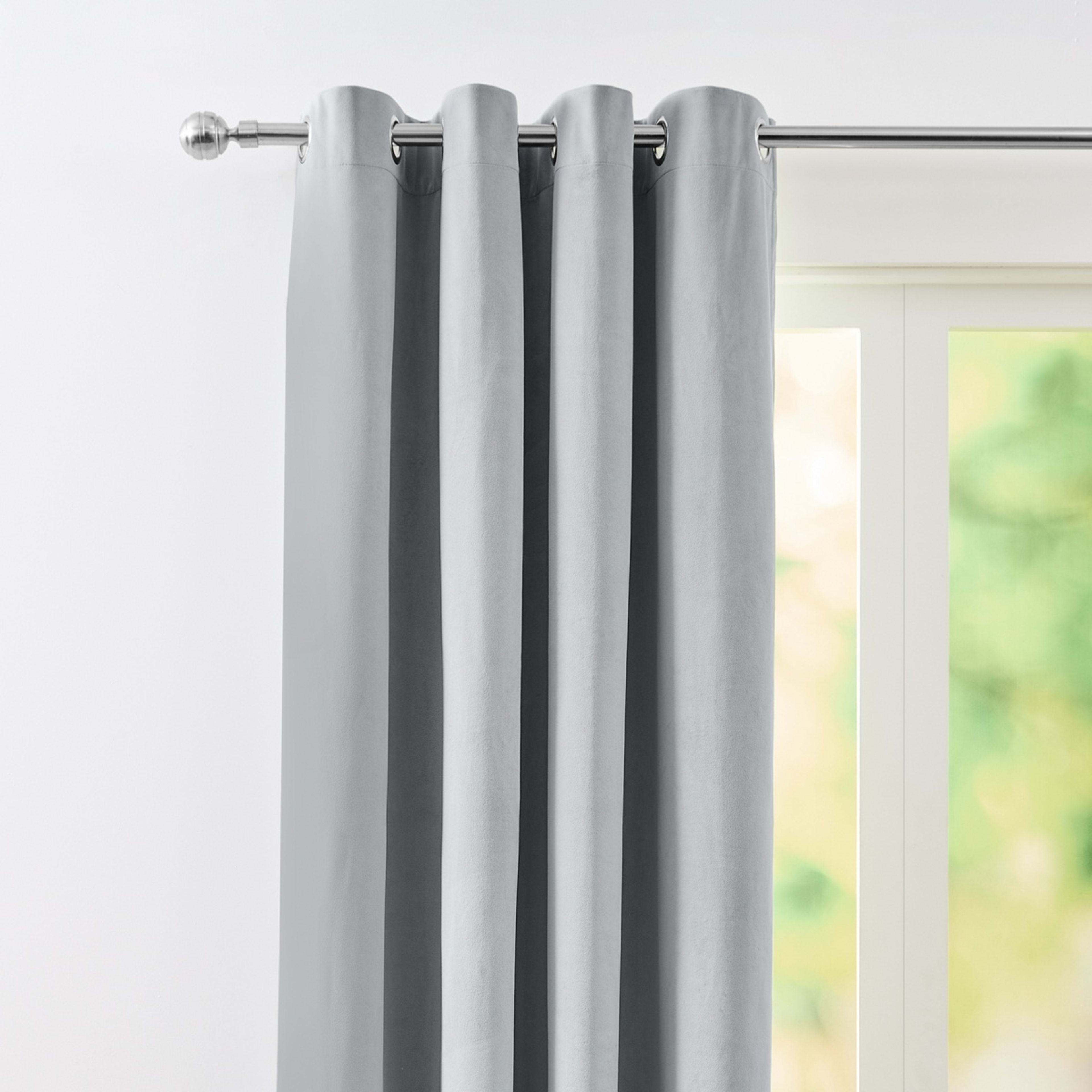 2 Marbella Block Out Curtain - Grey, 2 of 5