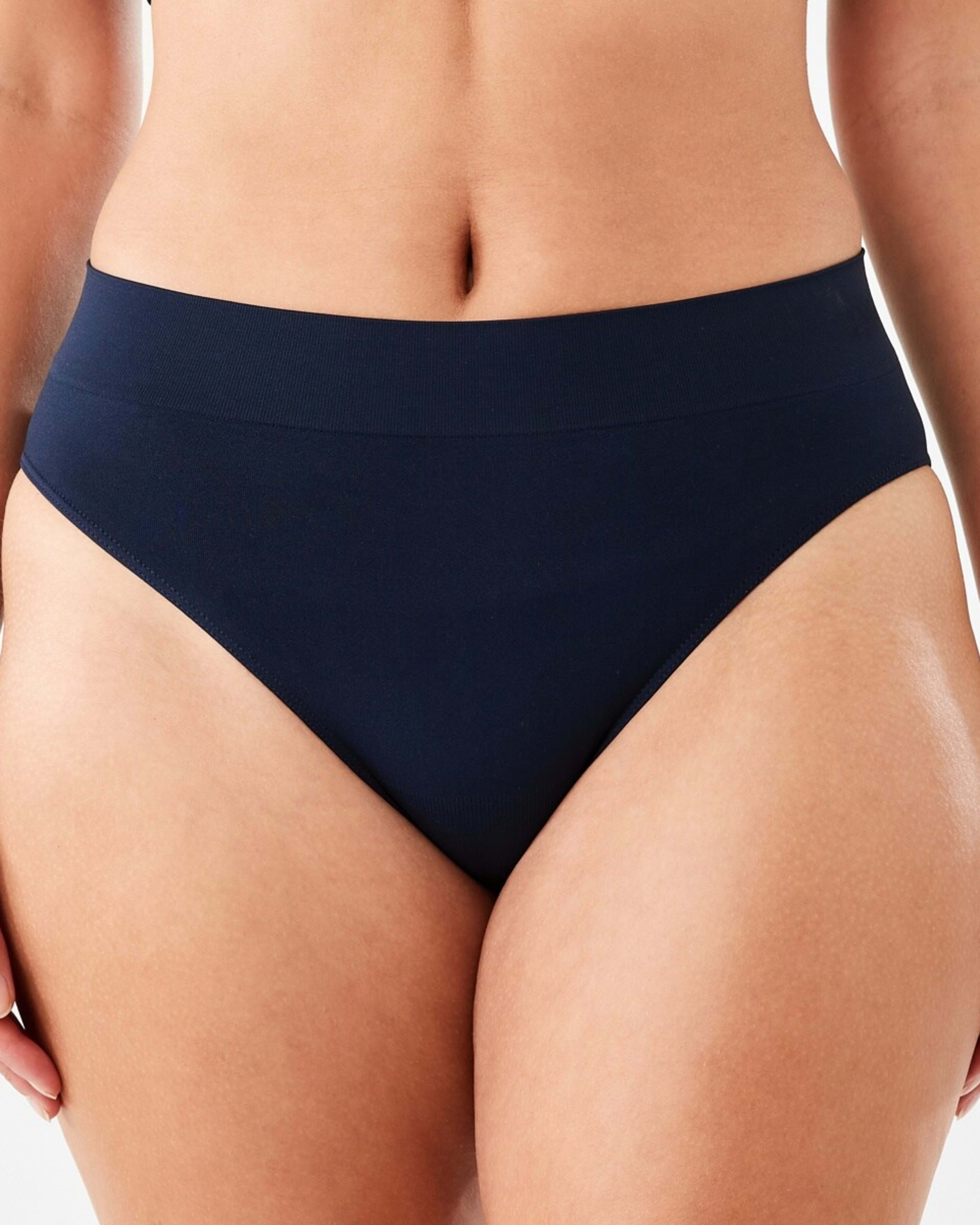 5 3 Pack Ultra Smooth Seamfree Hi-Cut Briefs HALOGEN BLUE, PINK CHALK, MIDNIGHT, 5 of 8