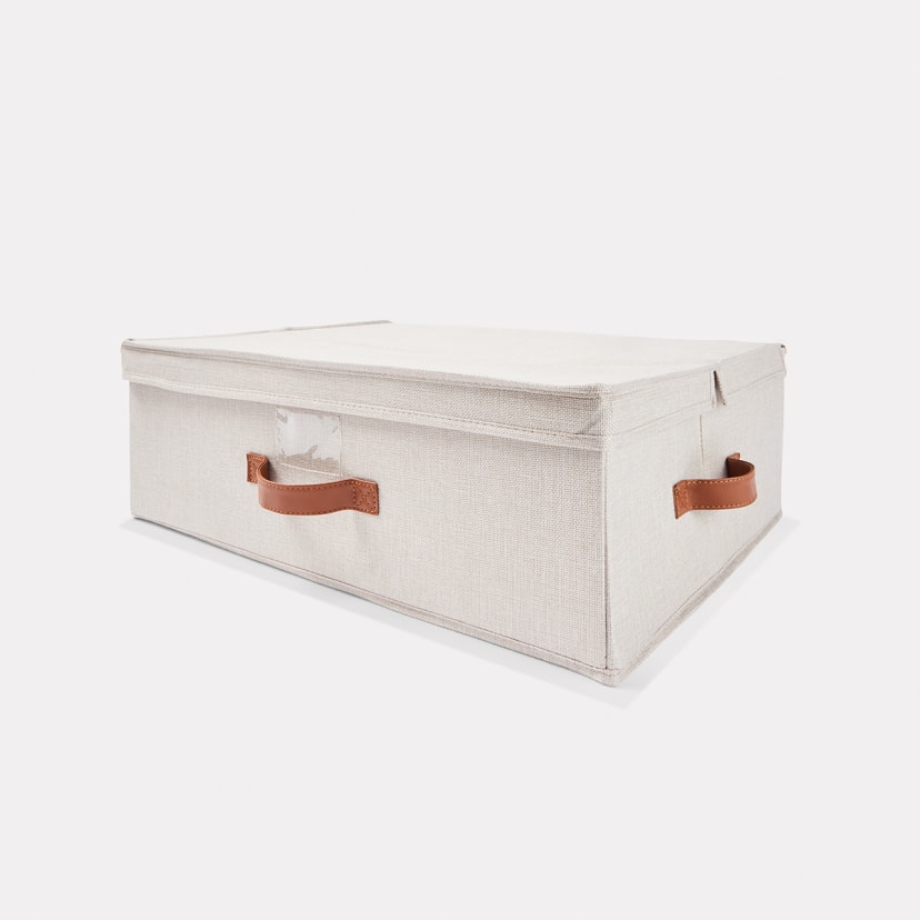 Linen Look Underbed Storage Box Kmart