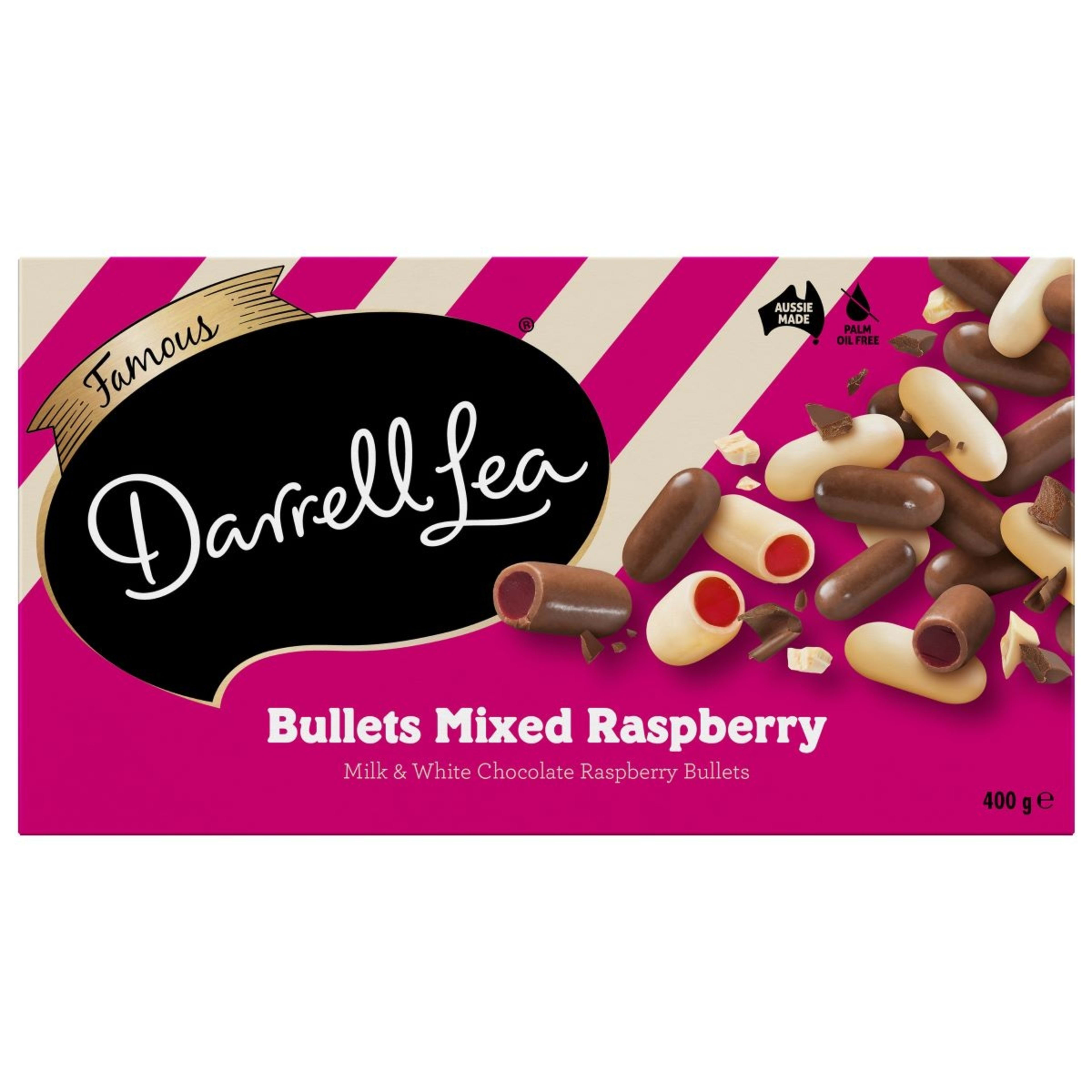 1 Famous Darrell Lea Mixed Raspberry Bullets 400g