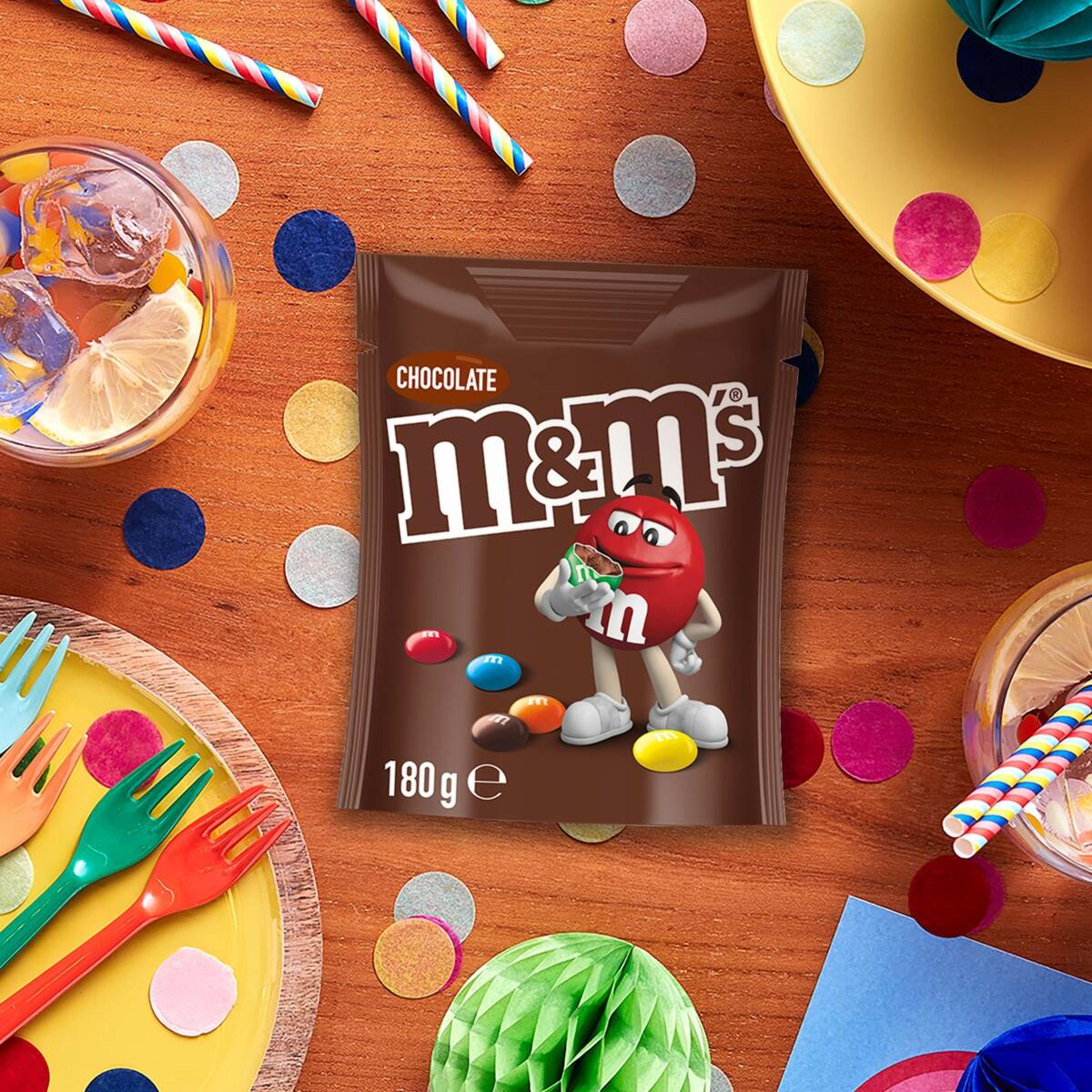 4 M&M's Milk Chocolate Snack and Share Bag 180g, 4 of 7