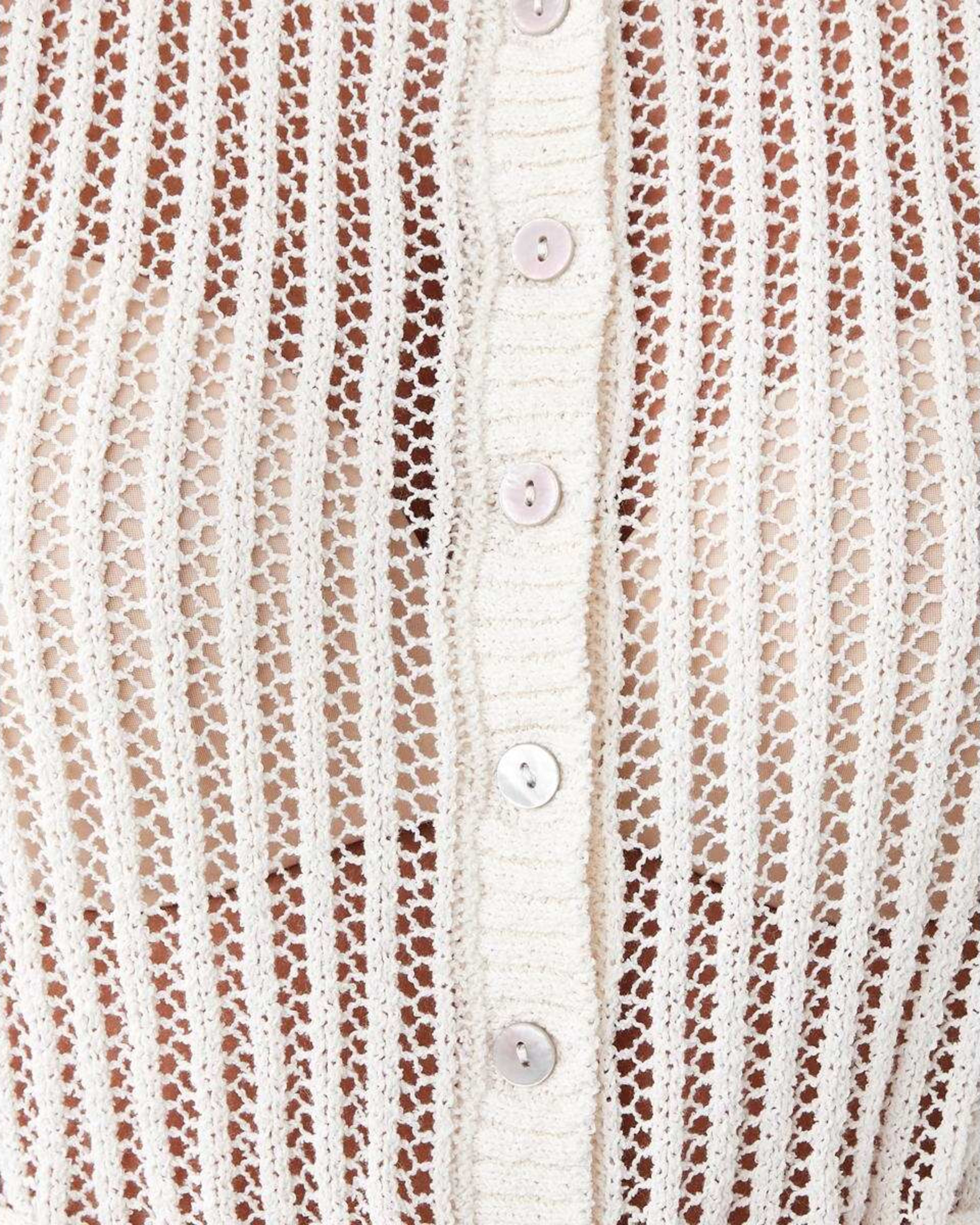 6 Short Sleeve Waist Tie Top Nat Beige, 6 of 7