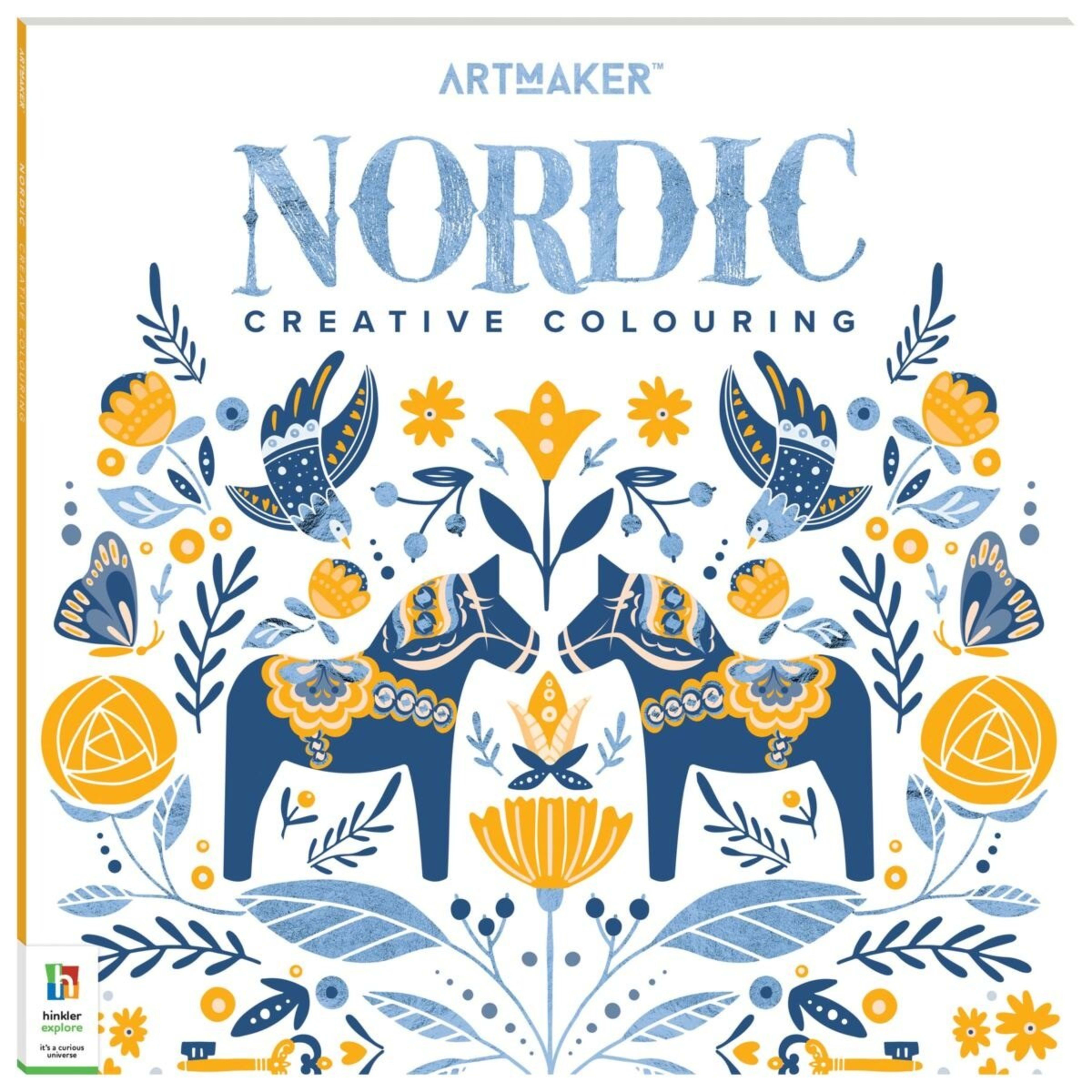 1 Art Maker Nordic Creative Colouring - Book