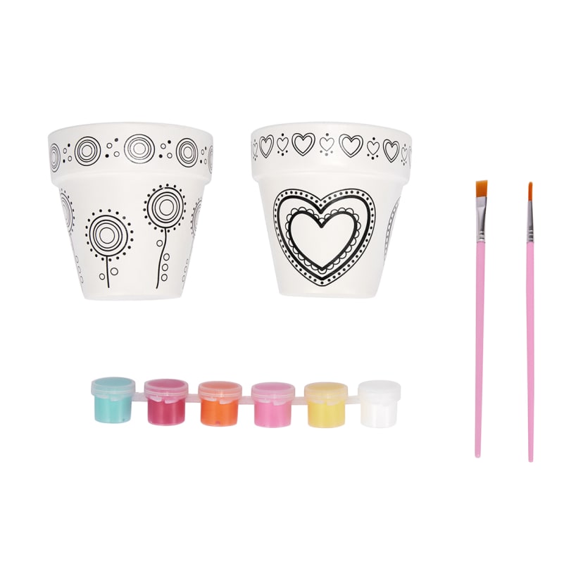 2 Pack Paint Your Own Pots Kmart