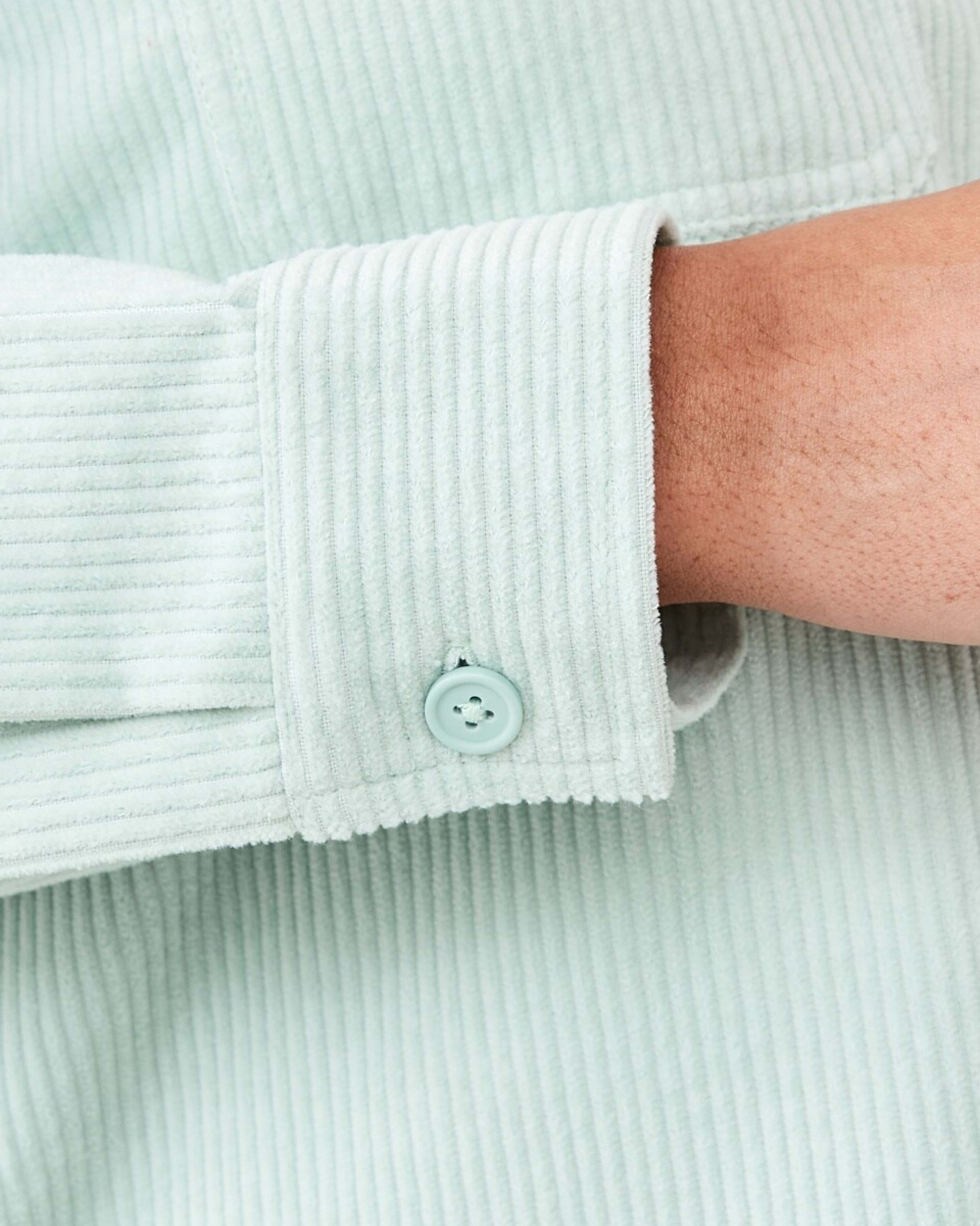 8 Long Sleeve Corduroy Shirt Seafoam, 8 of 8