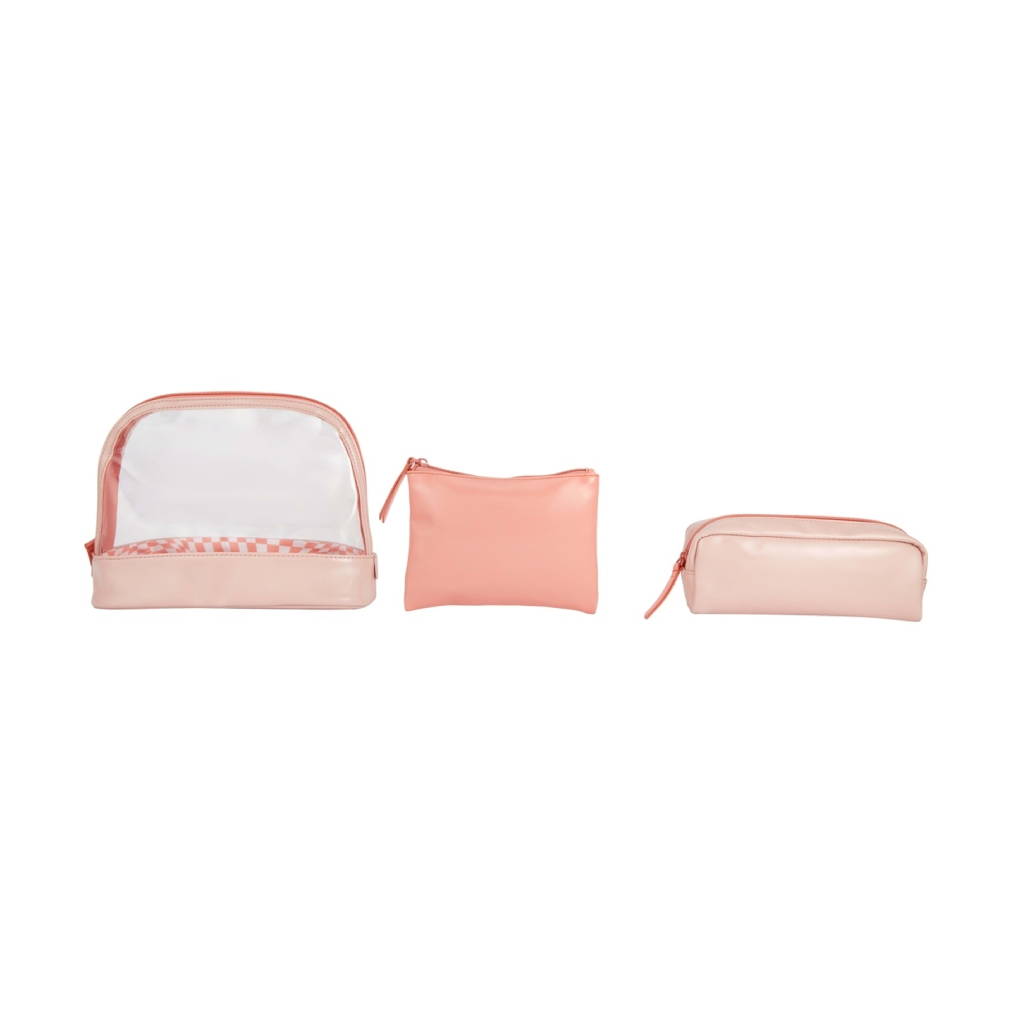 3 OXX Cosmetics 3 Piece Makeup Bag Set - Orange, 3 of 6