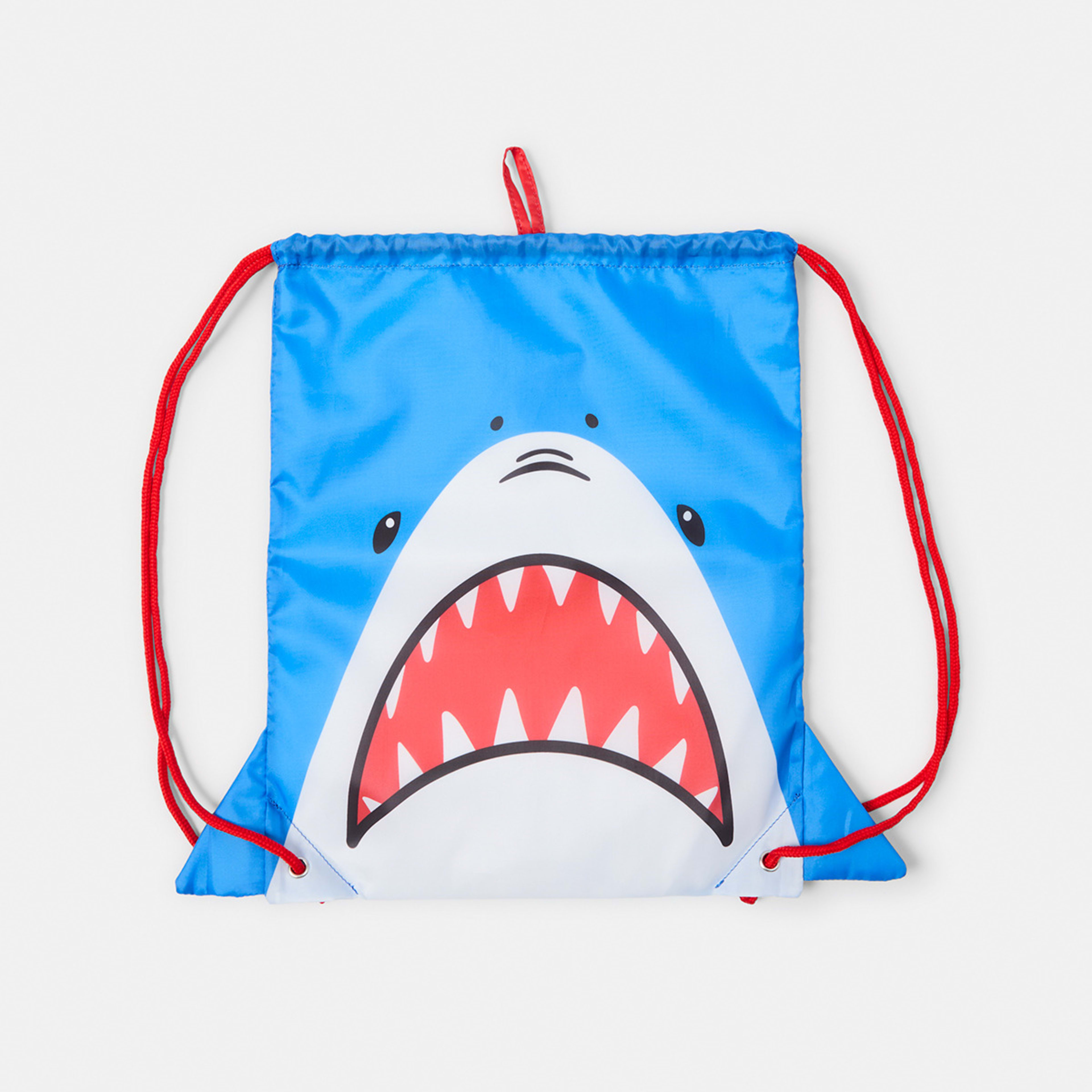 1 Novelty Drawstring Bag Novelty Shark Bag French Blue, 1 of 4