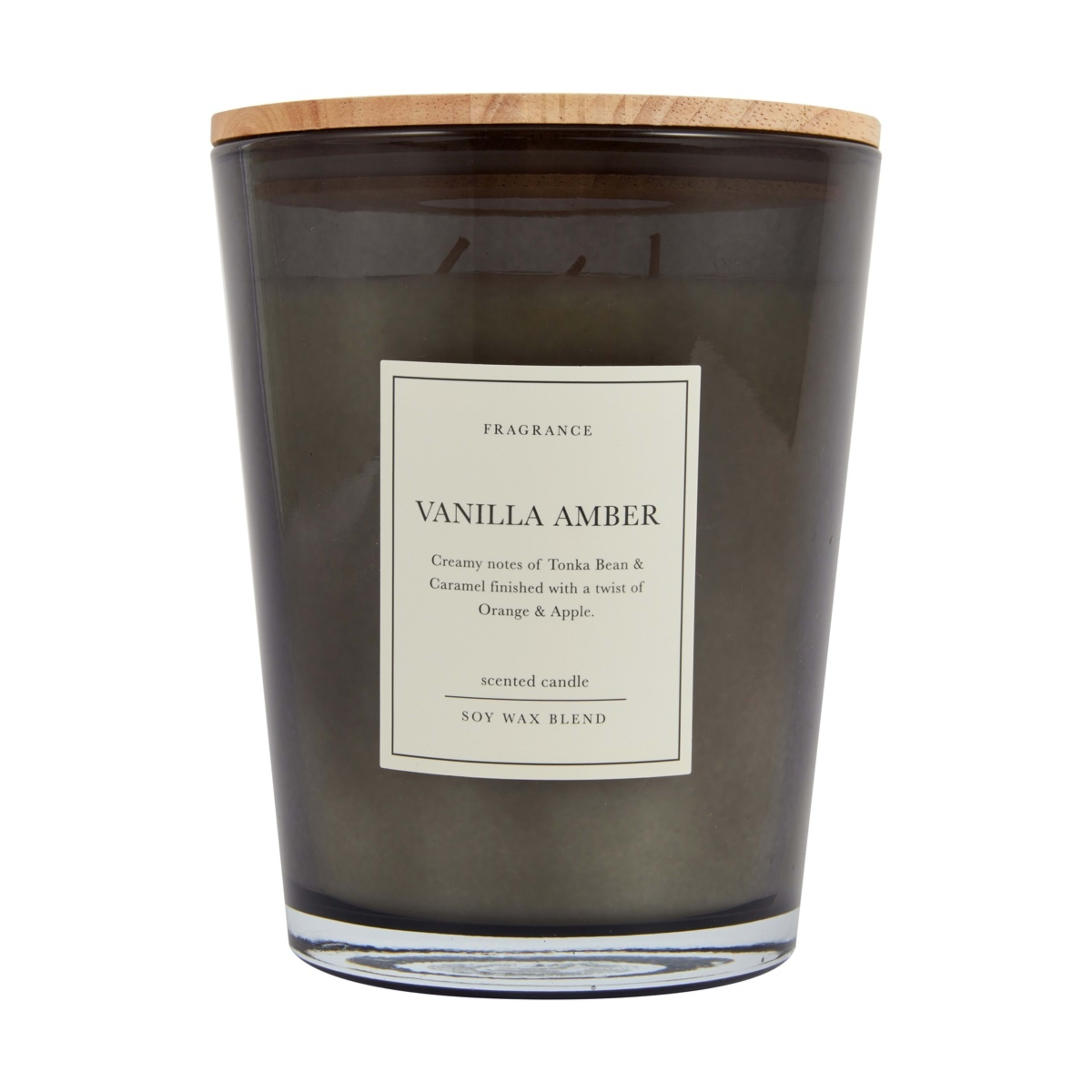 1 XL Vanilla Amber Soy Wax Blend Scented Candle, 1 of 4