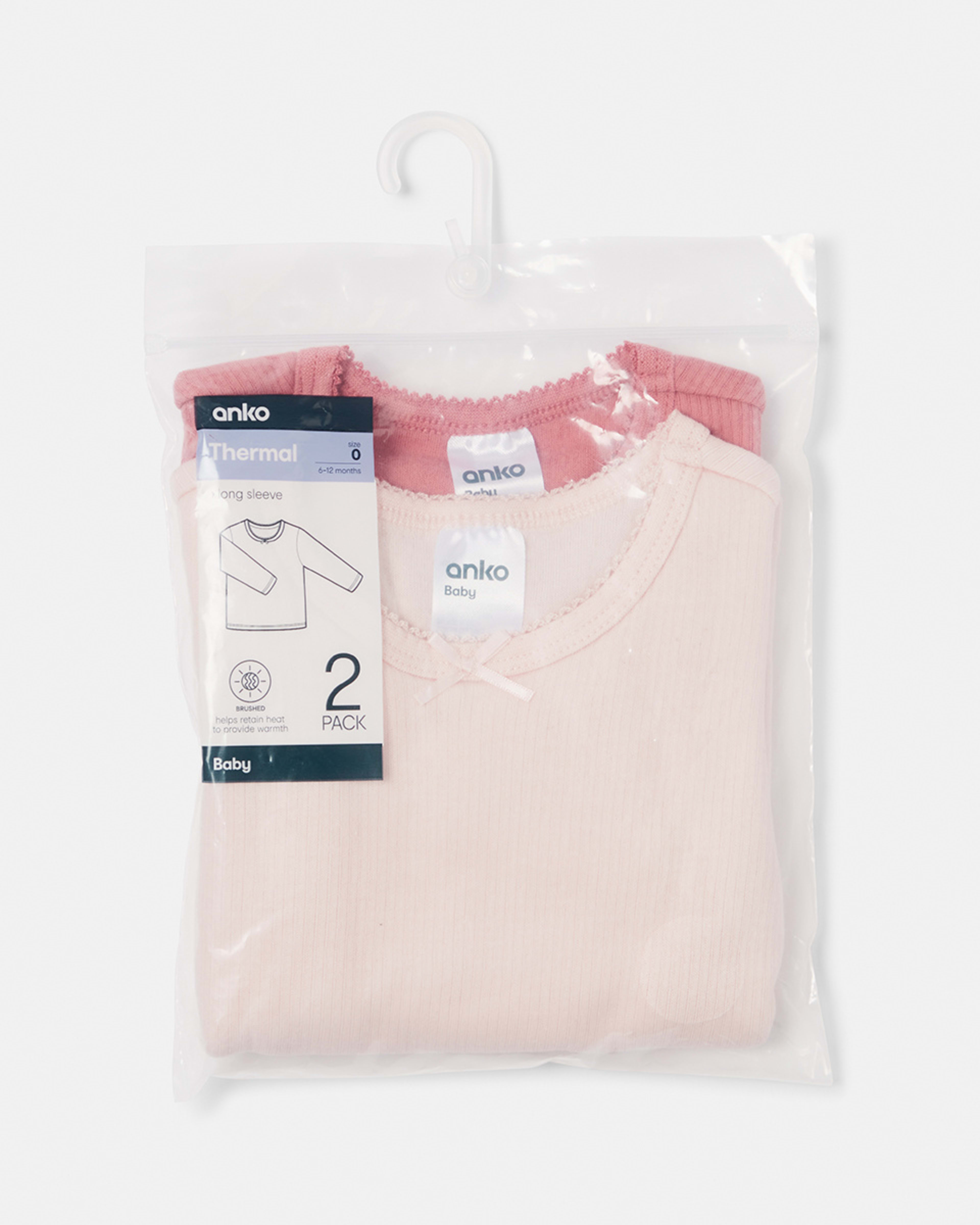 2 Pack Baby Thermals Kmart