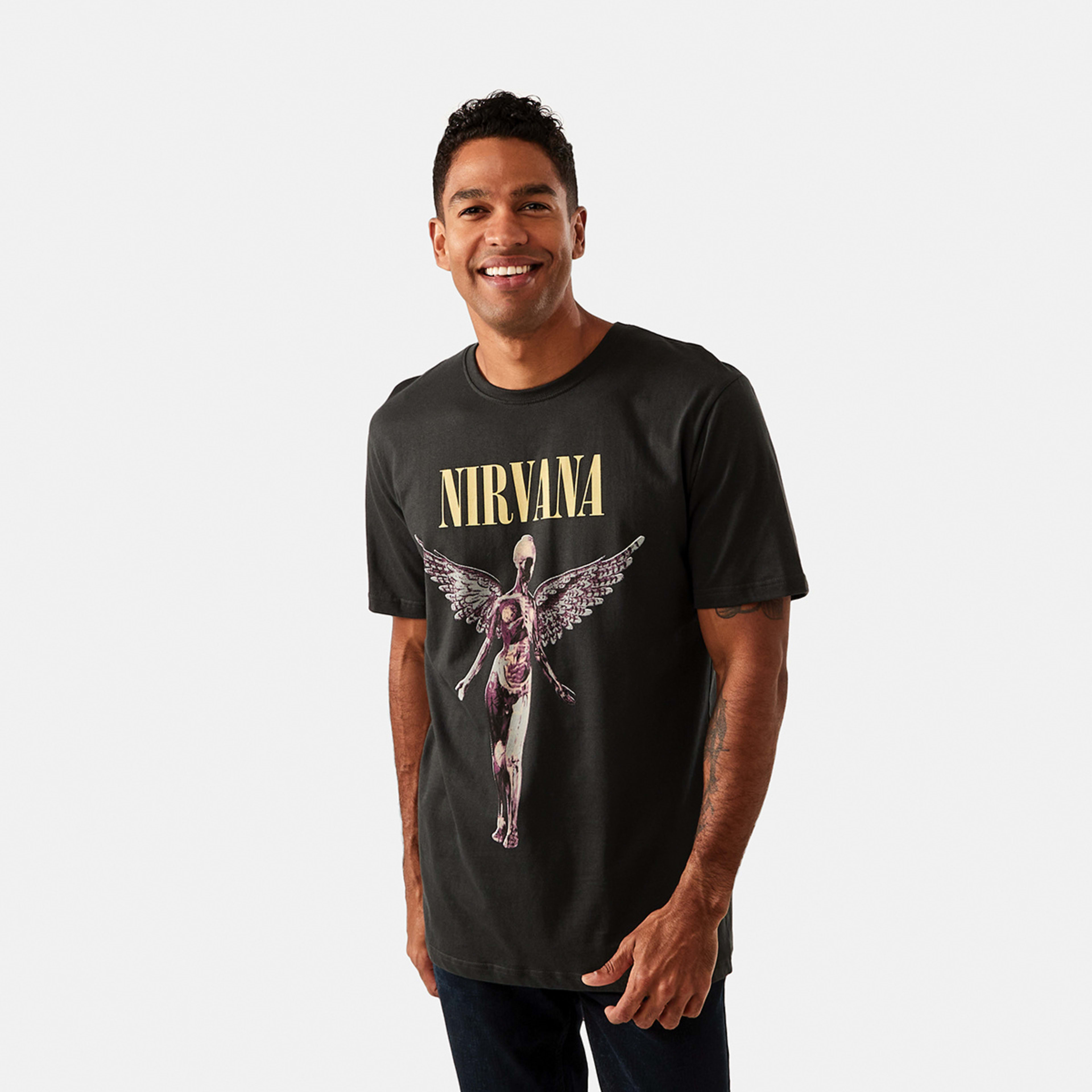 1 Nirvana License T-shirt Blk Pirate, 1 of 5