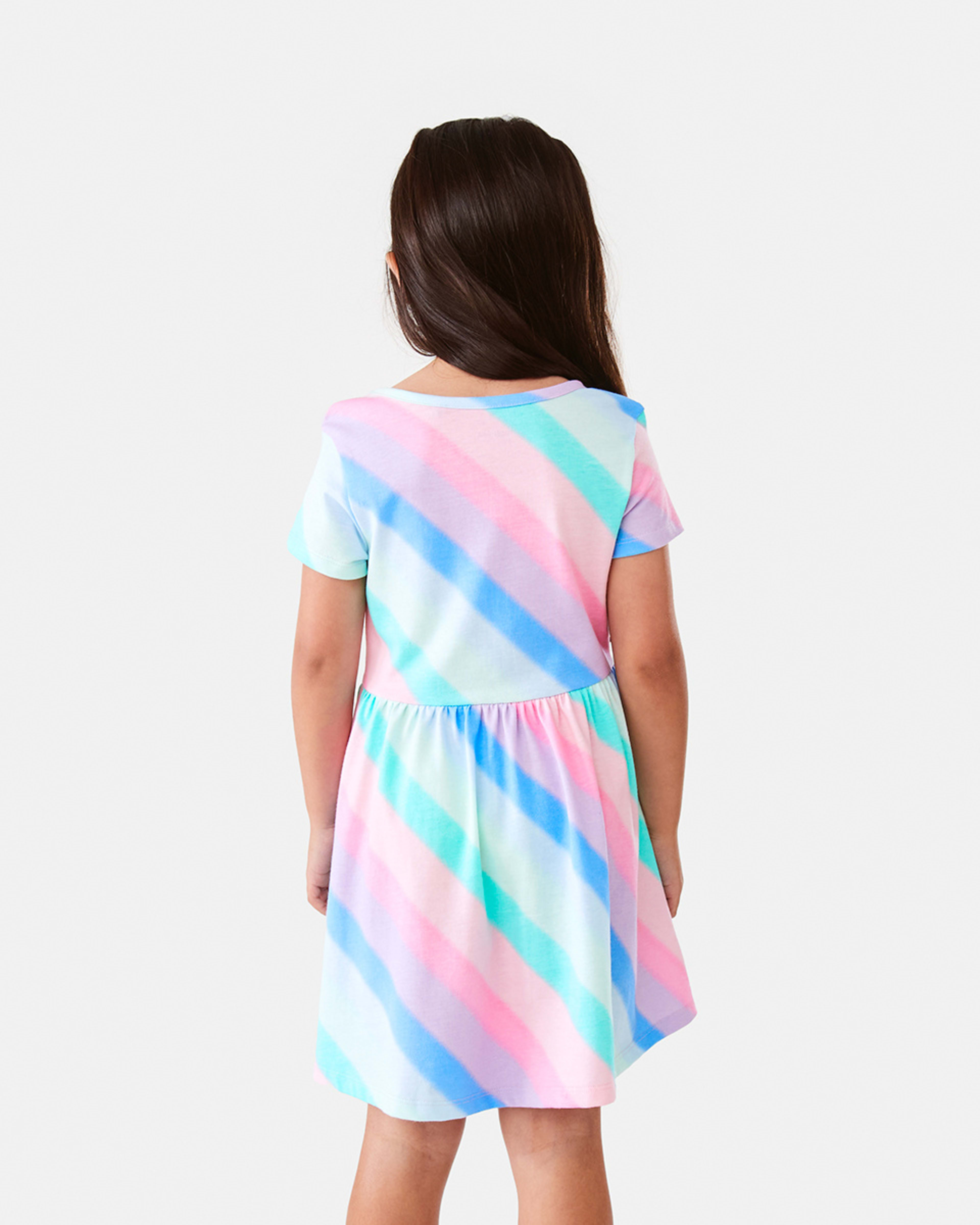 2 Jersey Dress Rnbw Strp, 2 of 9